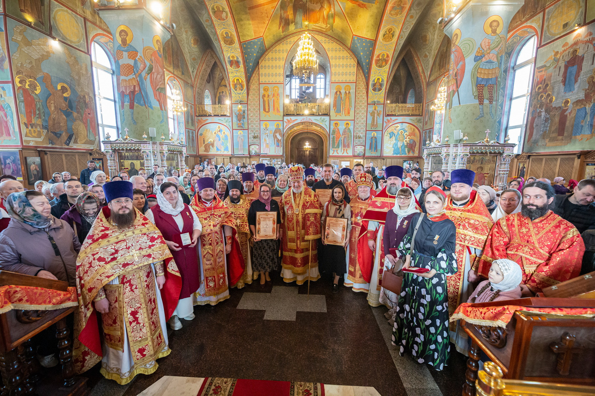 Архиерейское богослужение в Троицком соборе города Щёлково