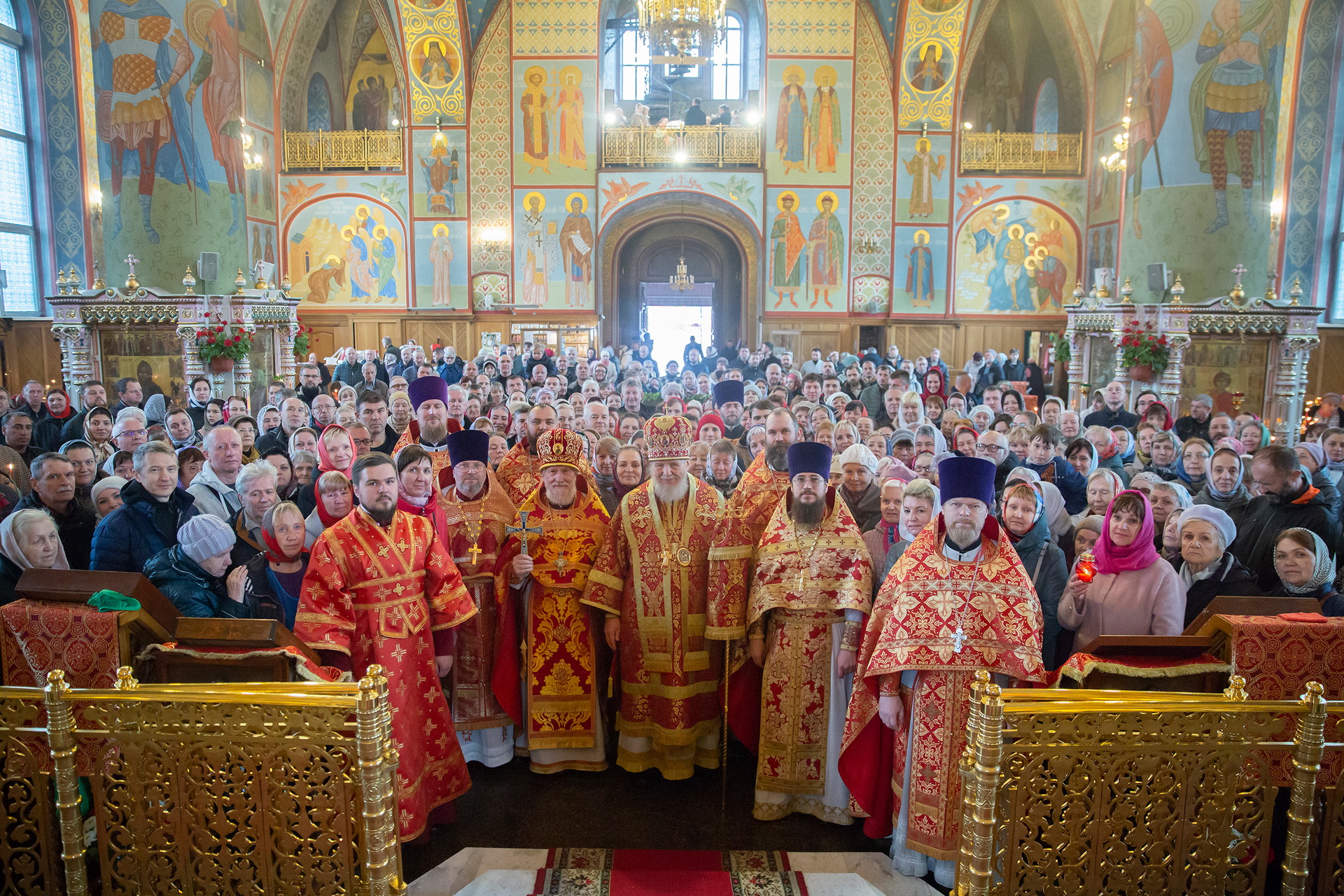 Архиерейское богослужение в Троицком соборе г. Щёлково 