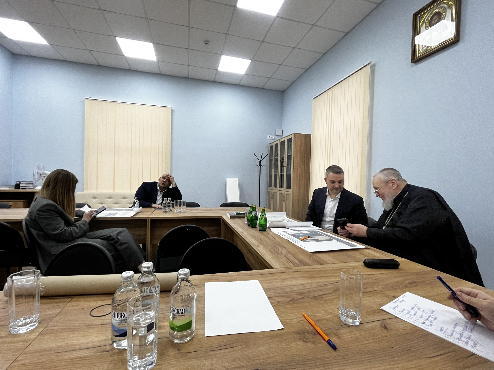 Совещание по вопросу строительства здания Епархиального духовно-просветительского центра в Балашихе 