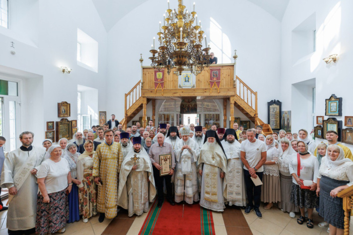 Освящение Никольского и Александро-Невского храмов деревни Большая Дубна
