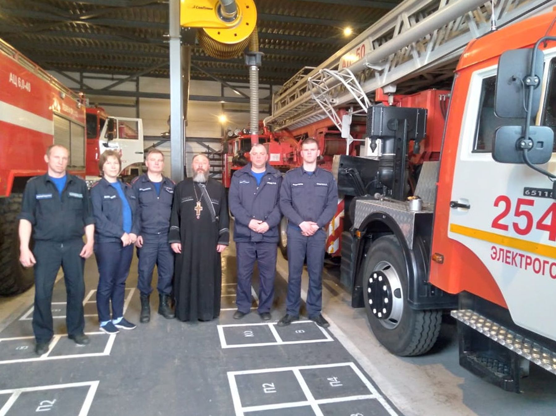 Посещение пожарно-спасательной части Электрогорска