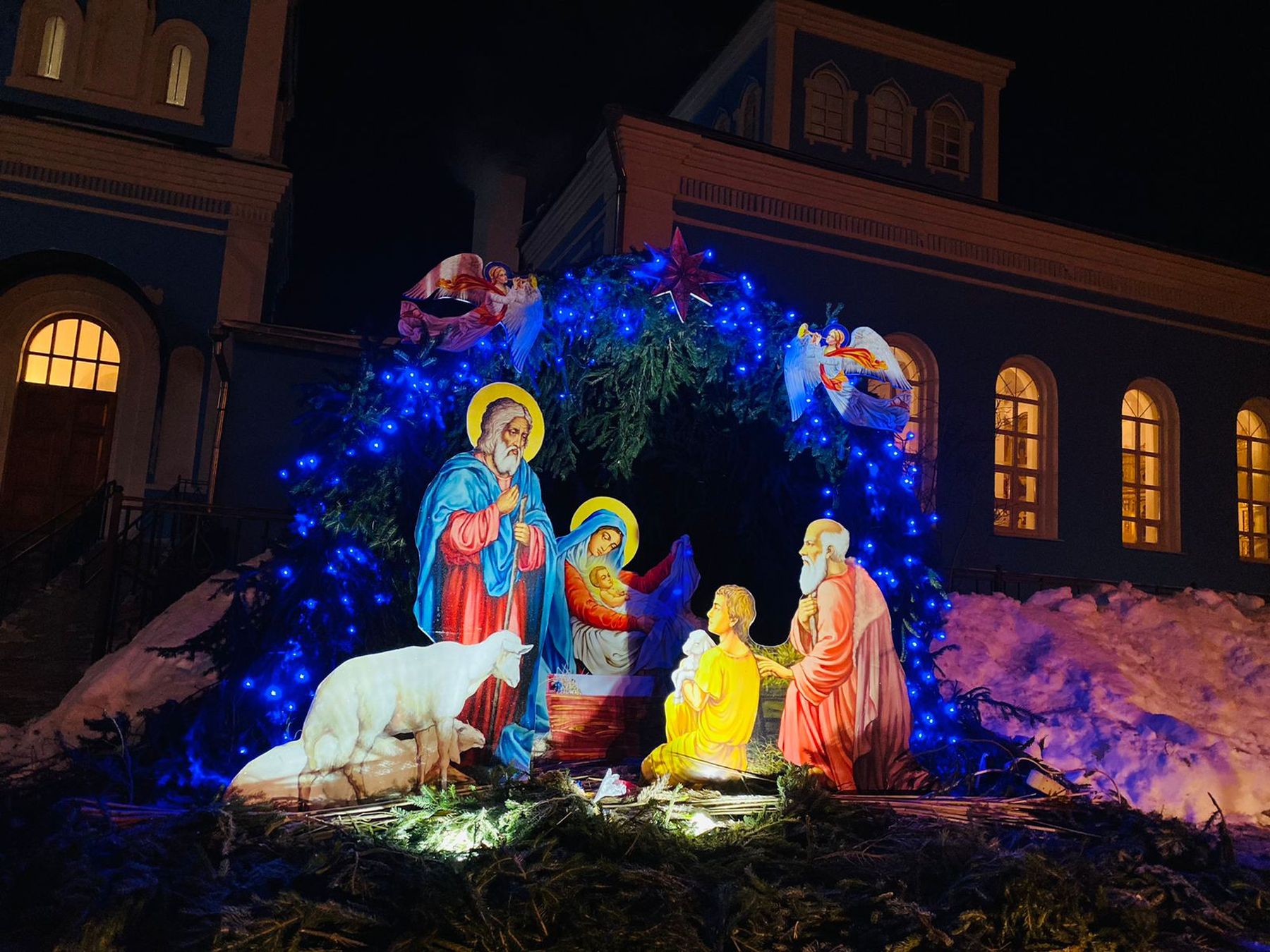 Рождество Христово в Казанском храме города Павловский Посад