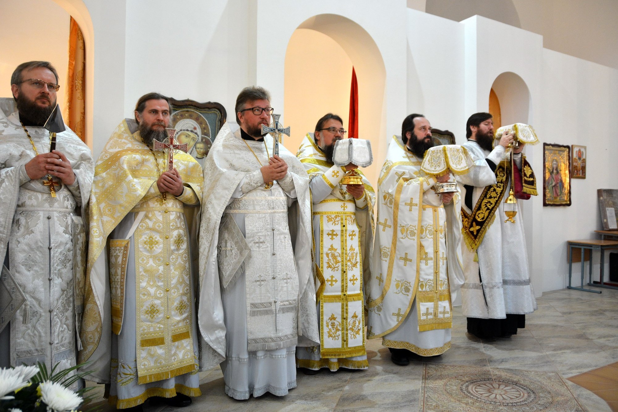 Первая Литургия в Екатерининском храме Балашихи