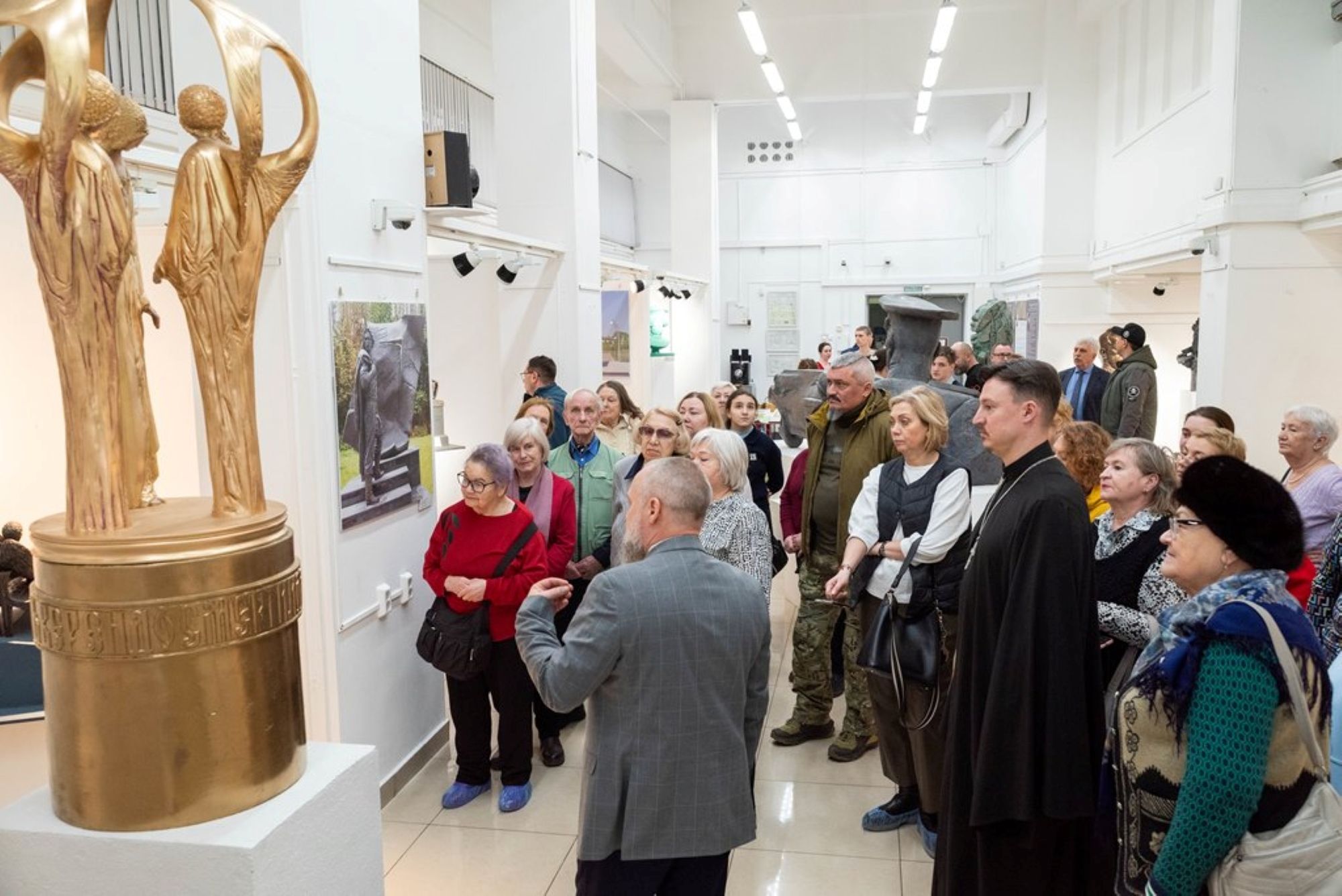 Открытие выставки скульптуры в Реутове