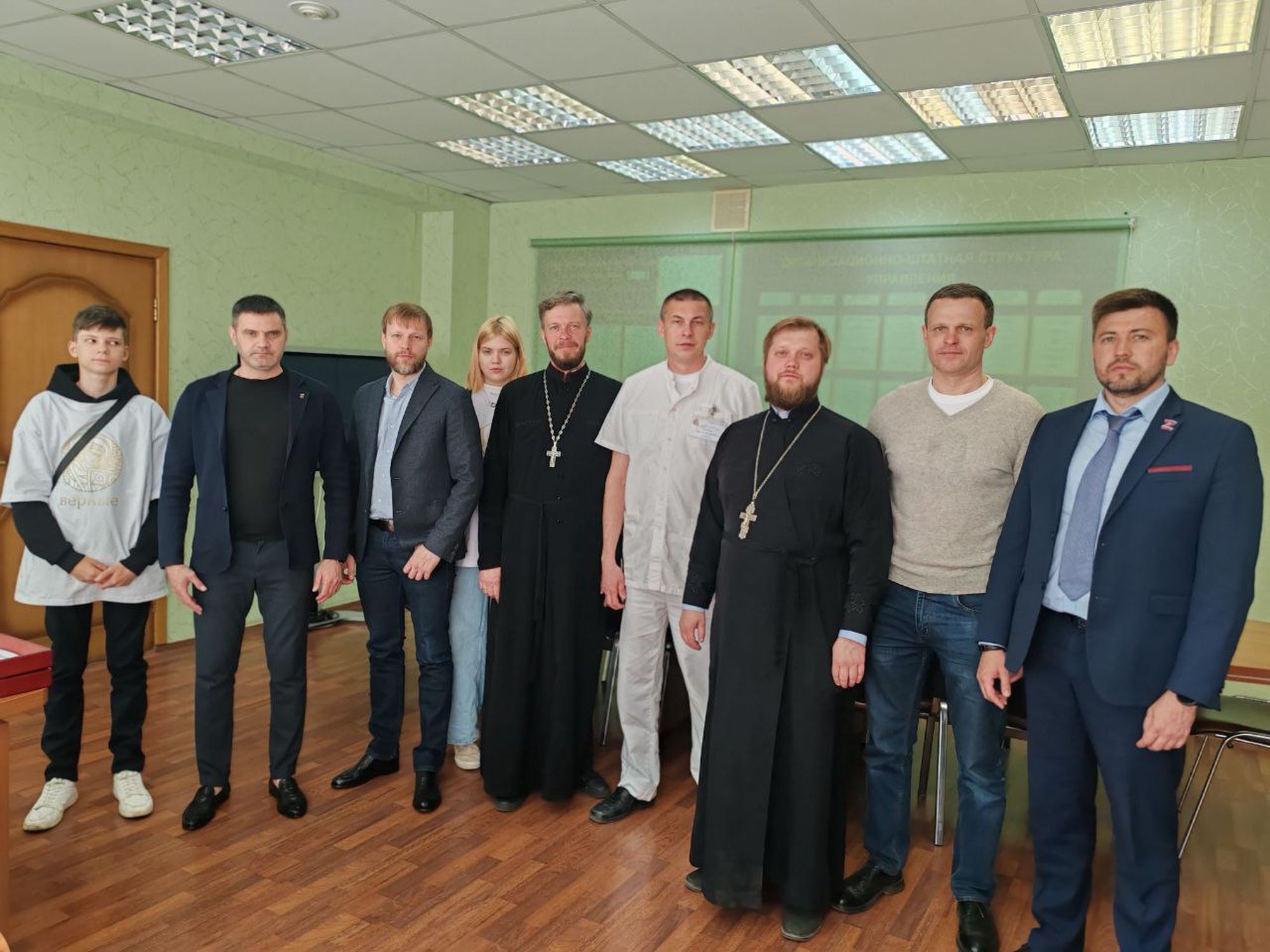 Пасхальное поздравление военнослужащих в военно-морском клиническом госпитале имени Бурденко в Купавне