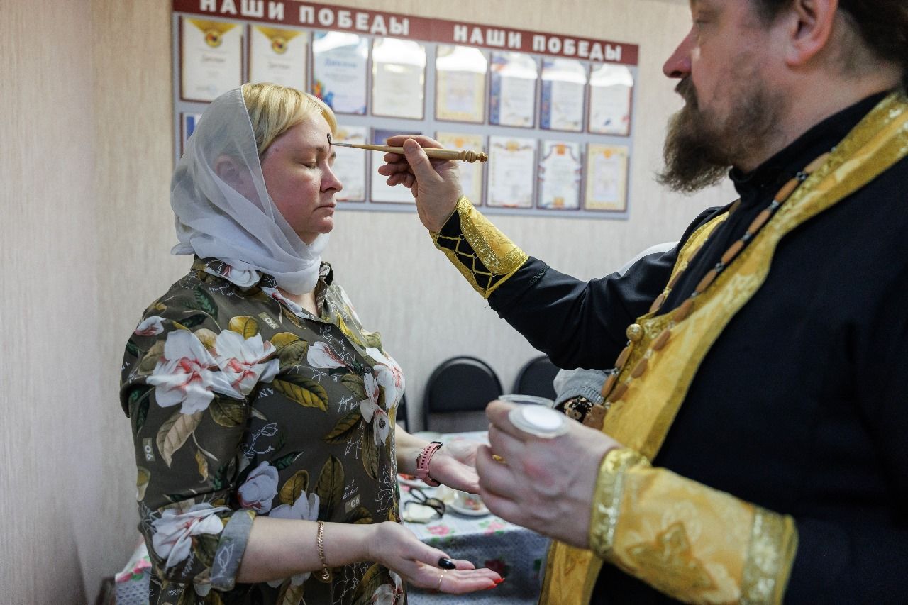 Таинство Соборования в Орехово-Зуевском обществе слепых