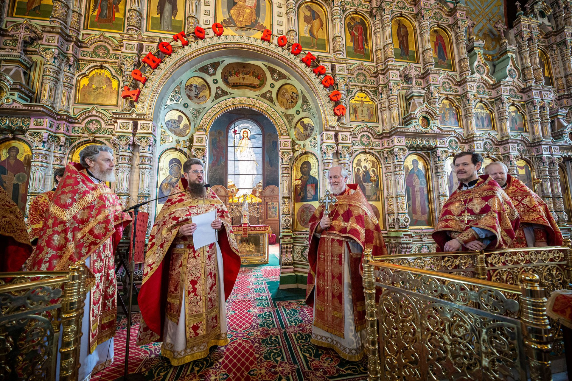 Соборное богослужение в Троицком соборе г. Щёлково