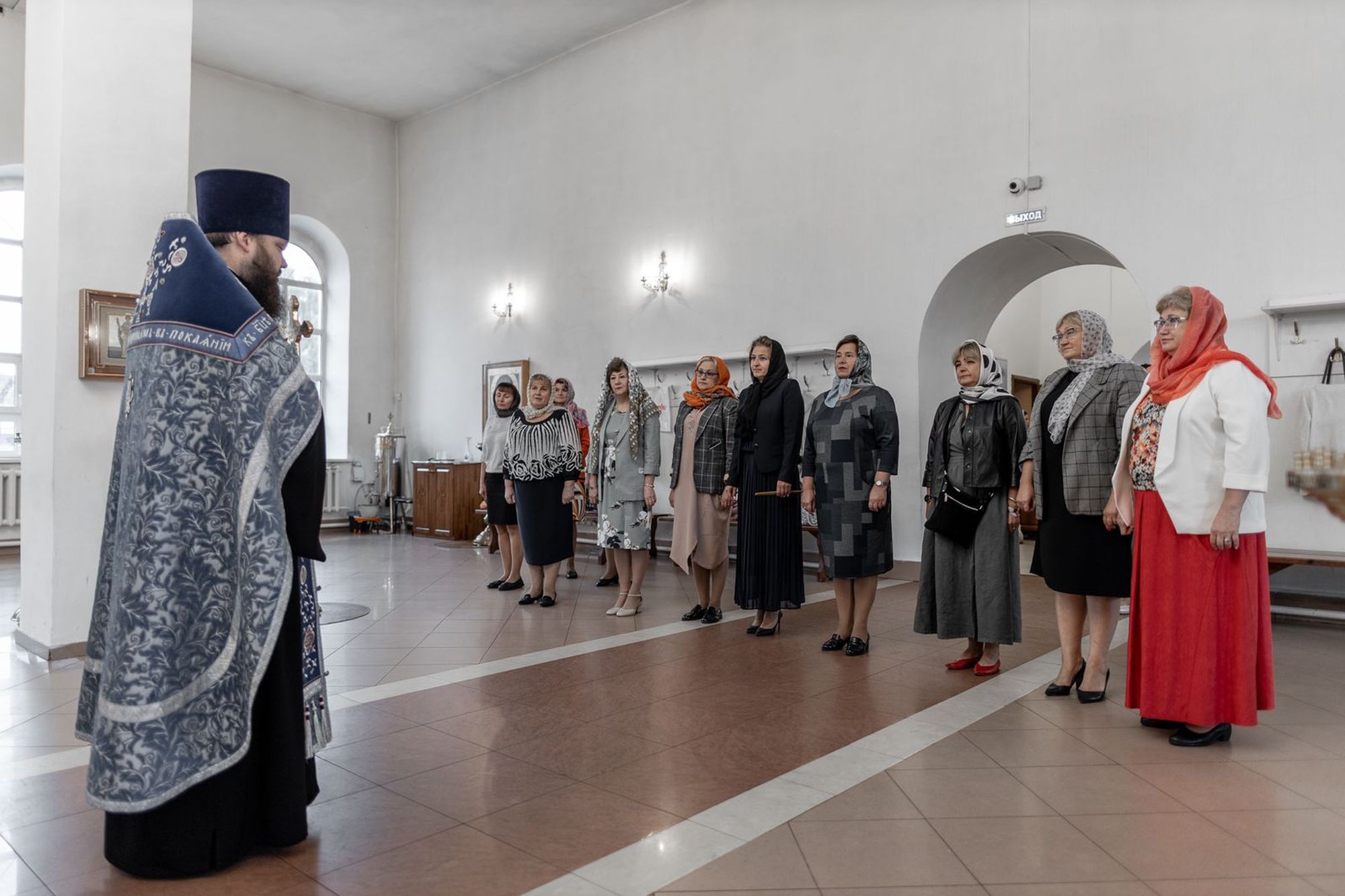 Молебен перед началом учебного года в Павловском Посаде