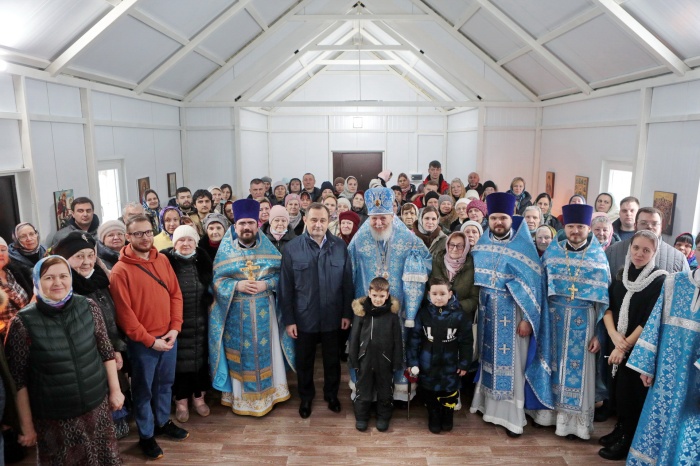 Первое богослужение в храме Игоревской иконы Божией Матери городского округа Балашиха 