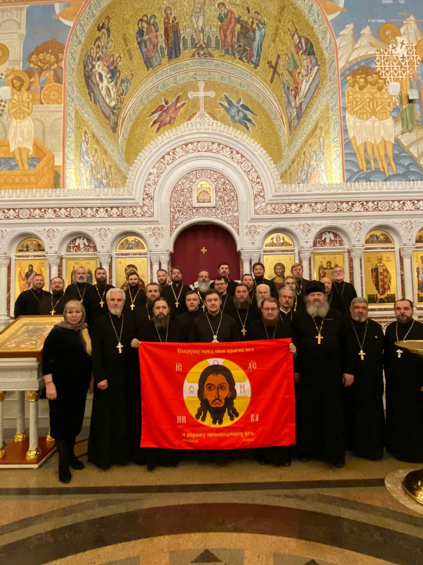 Встреча духовенства в дивизии имени Дзержинского