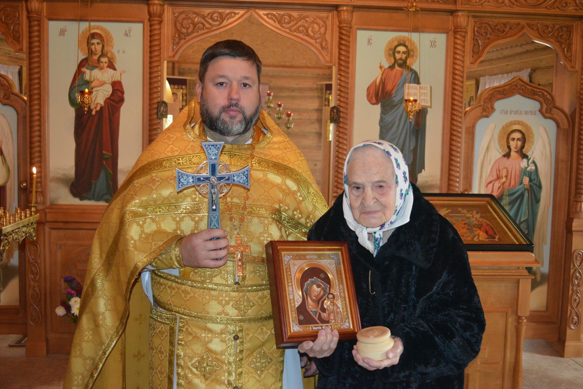 100-летие прихожанки Знаменского храма деревни Новое