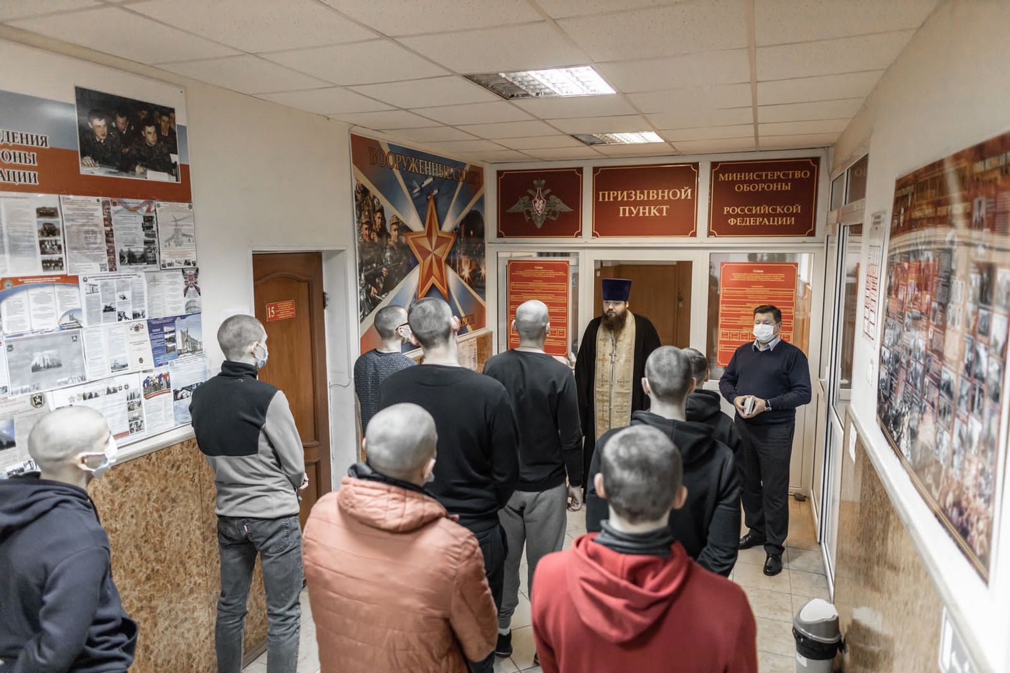 Проводы призывников в Павловском Посаде