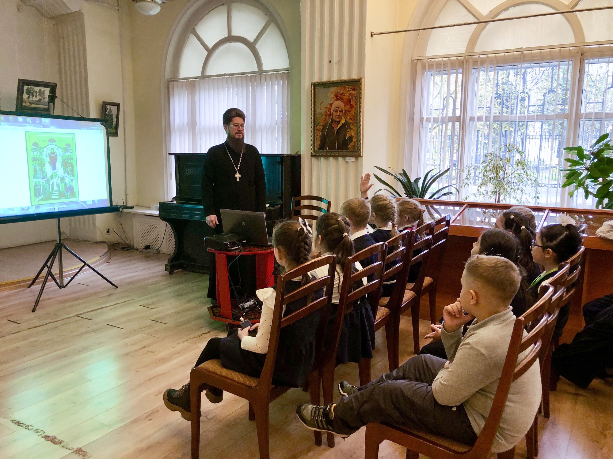 Покровская встреча со школьниками во Фрязино