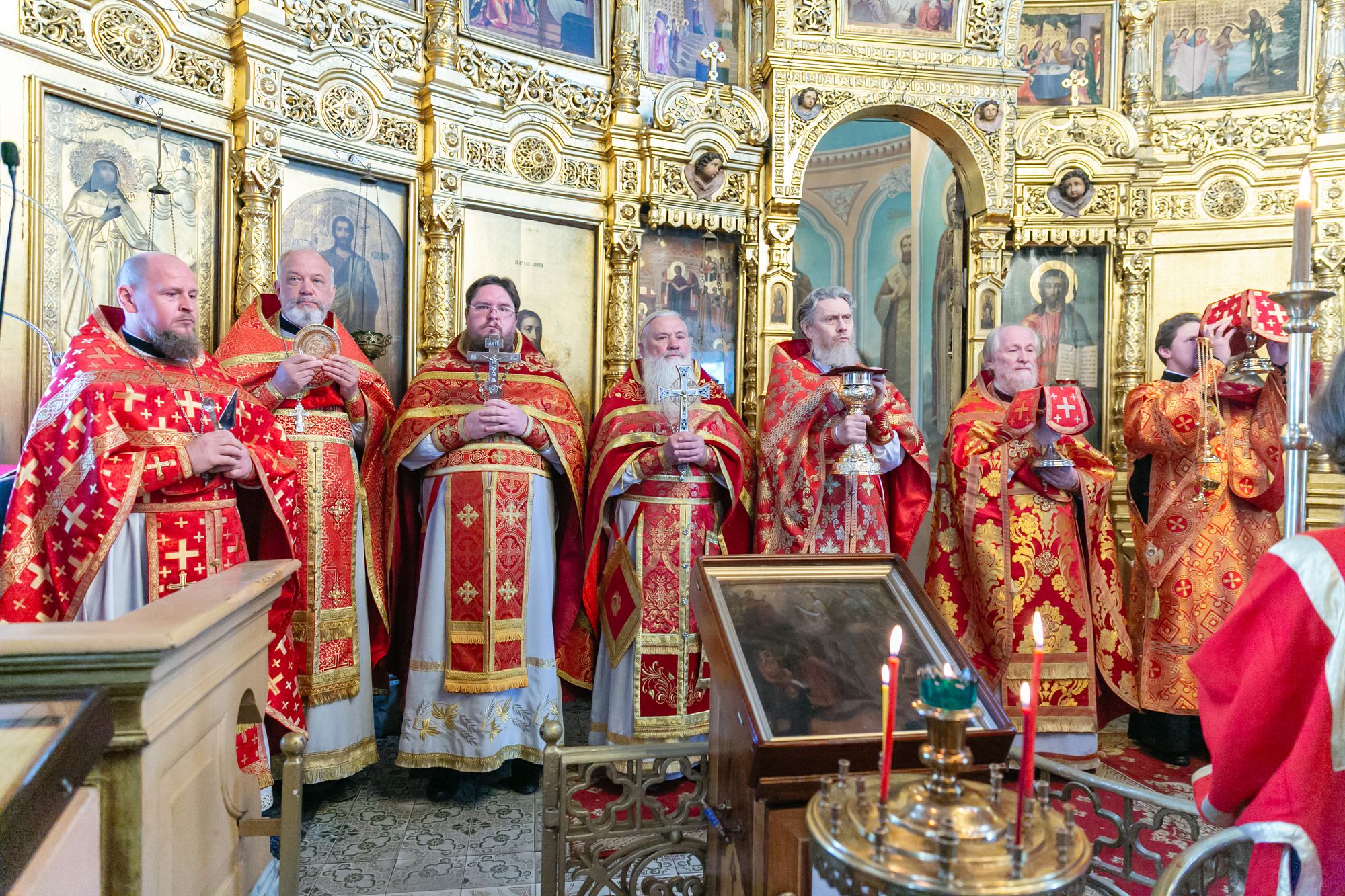 Соборное богослужение в Покровском храме города Щёлково