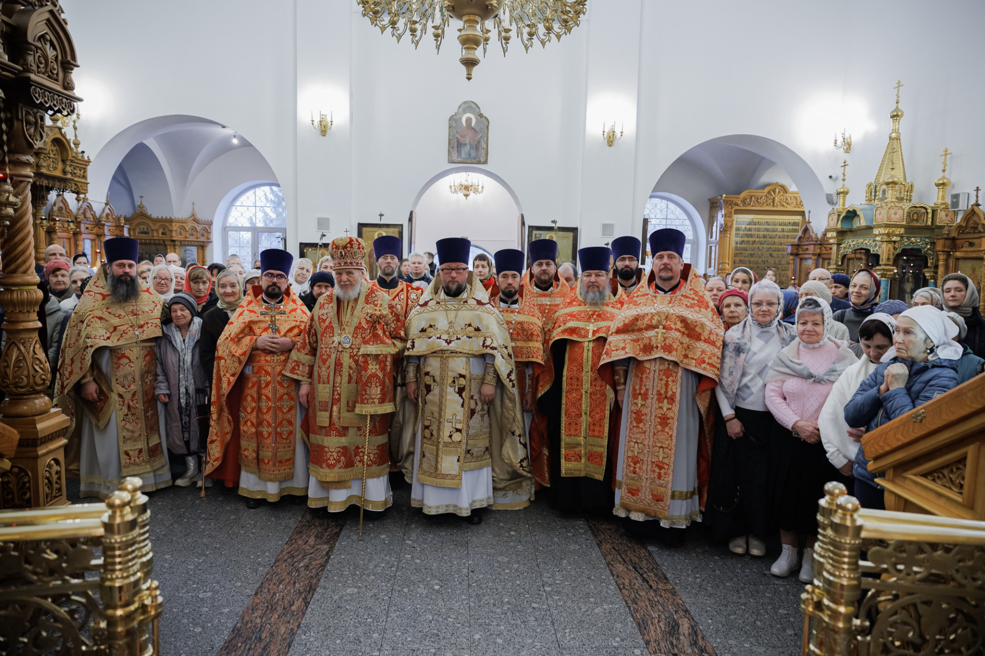 Архиерейское богослужение в Казанском храме города Реутова
