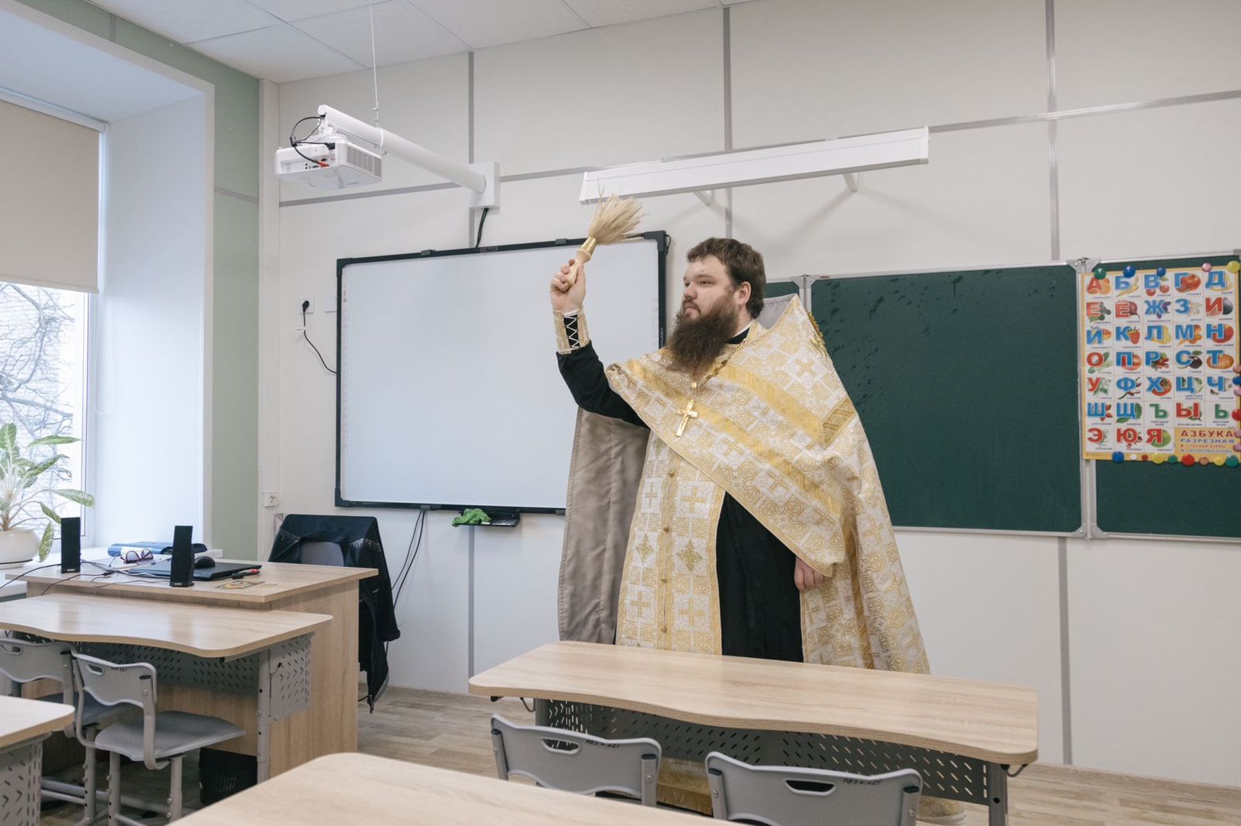 Освящение школы для обучающихся с ОВЗ в Электрогорске