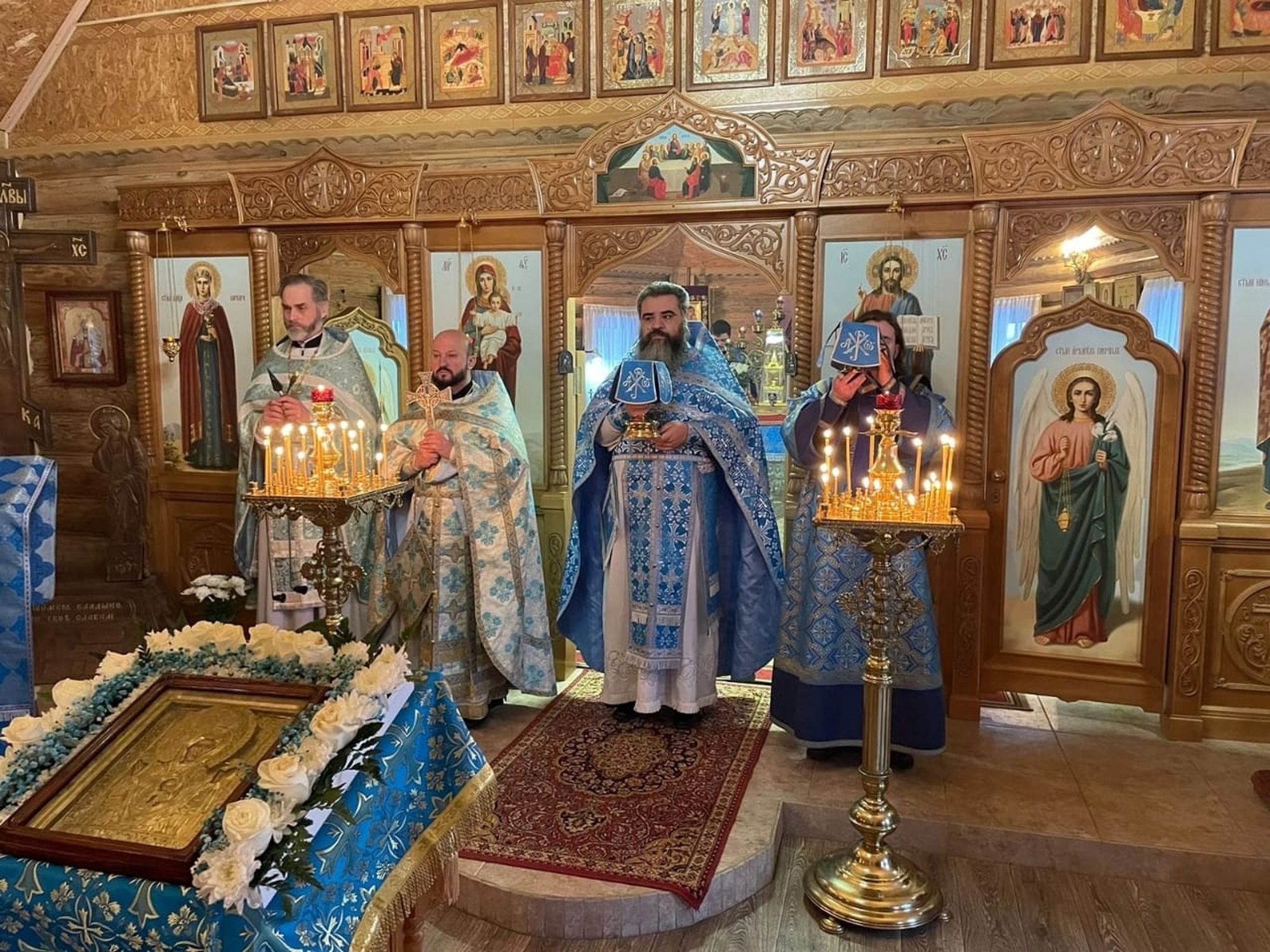 Престольный праздник в Знаменском храме деревни Новое