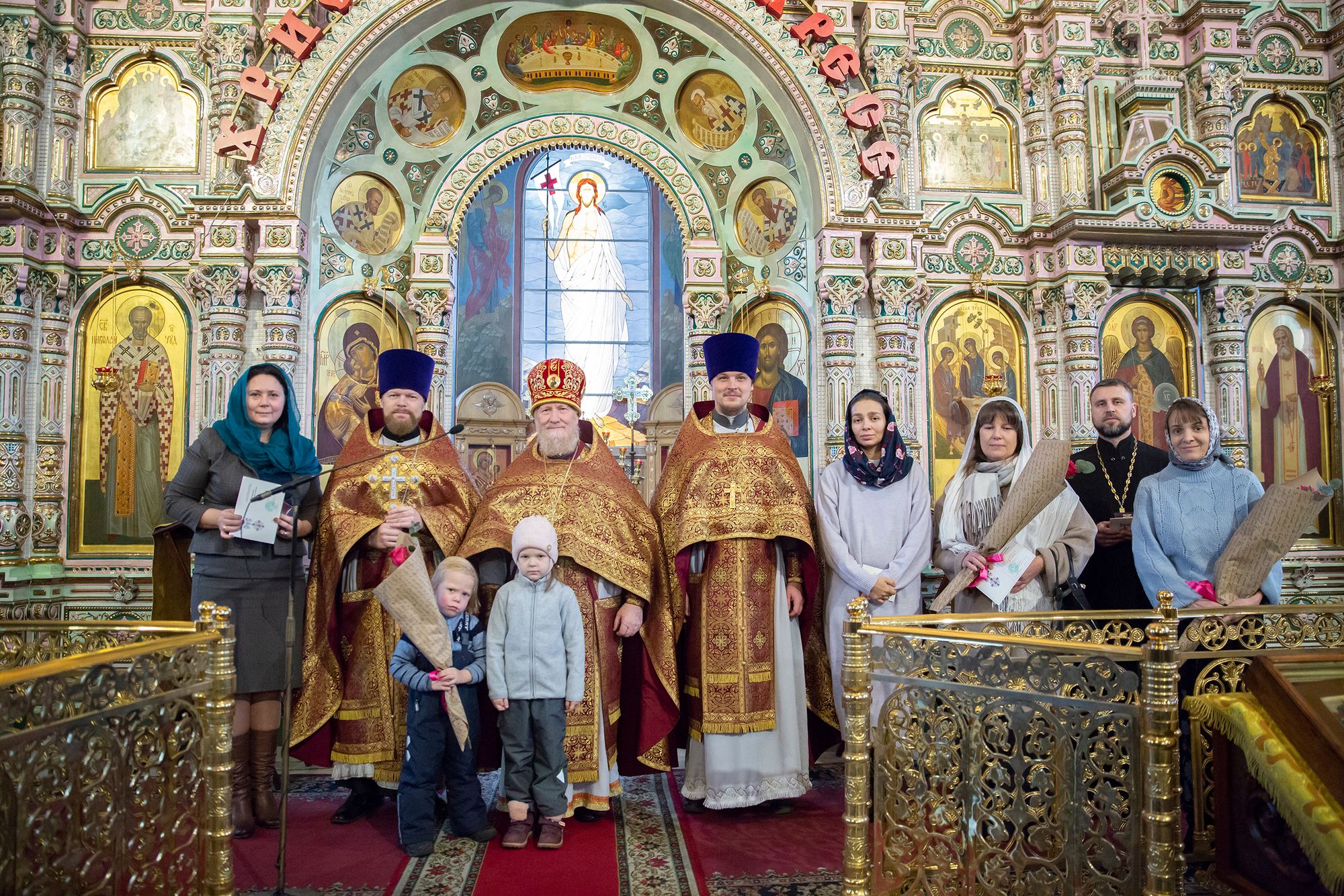 Награждение многодетных матушек Щёлковского благочиния Патриаршим знаком материнства