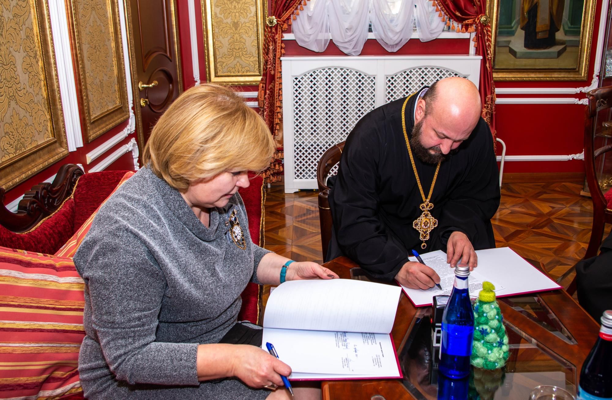 Подписание соглашения о сотрудничестве с учреждением «Семья и дом» в Орехово-Зуевском благочинии