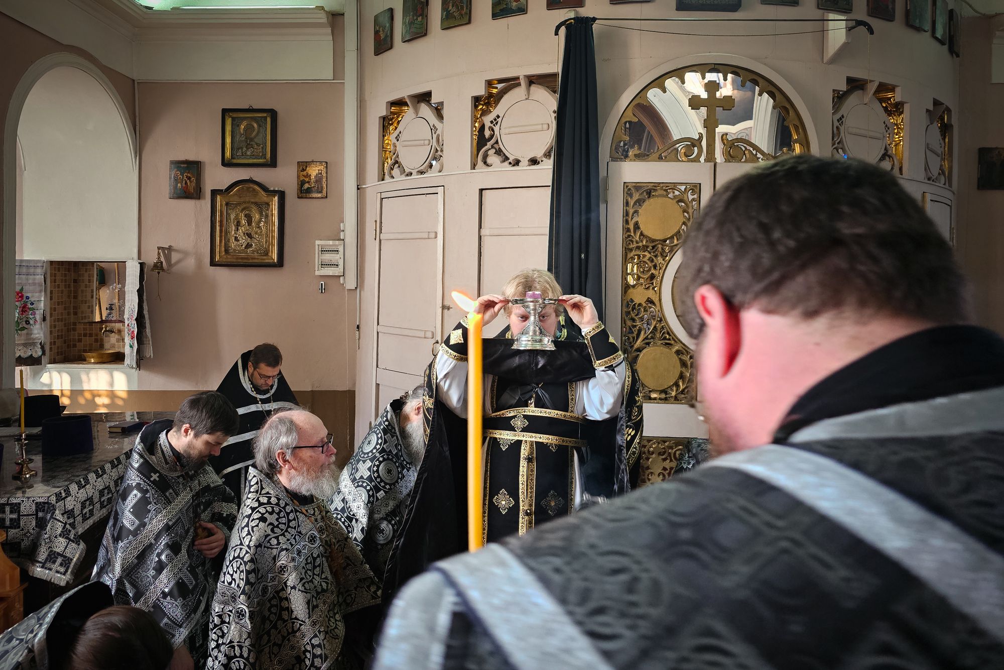 Соборное богослужение в Никольском храме г. Лосино-Петровский