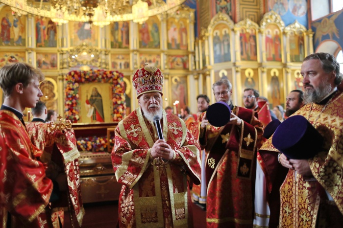 Архиерейское богослужение в Богоявленском соборе Ногинска 