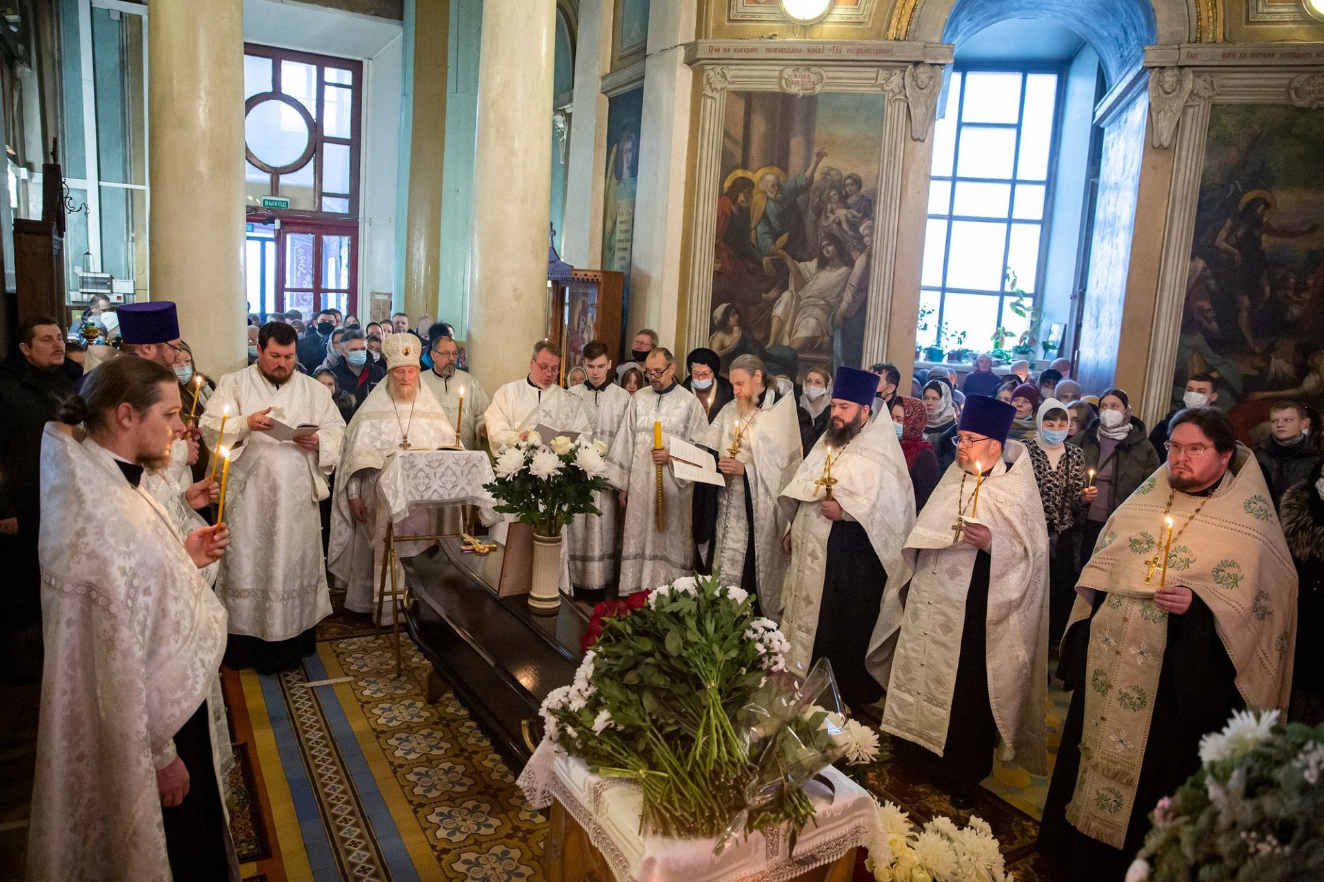 Отпевание протоиерея Александра Рождествина