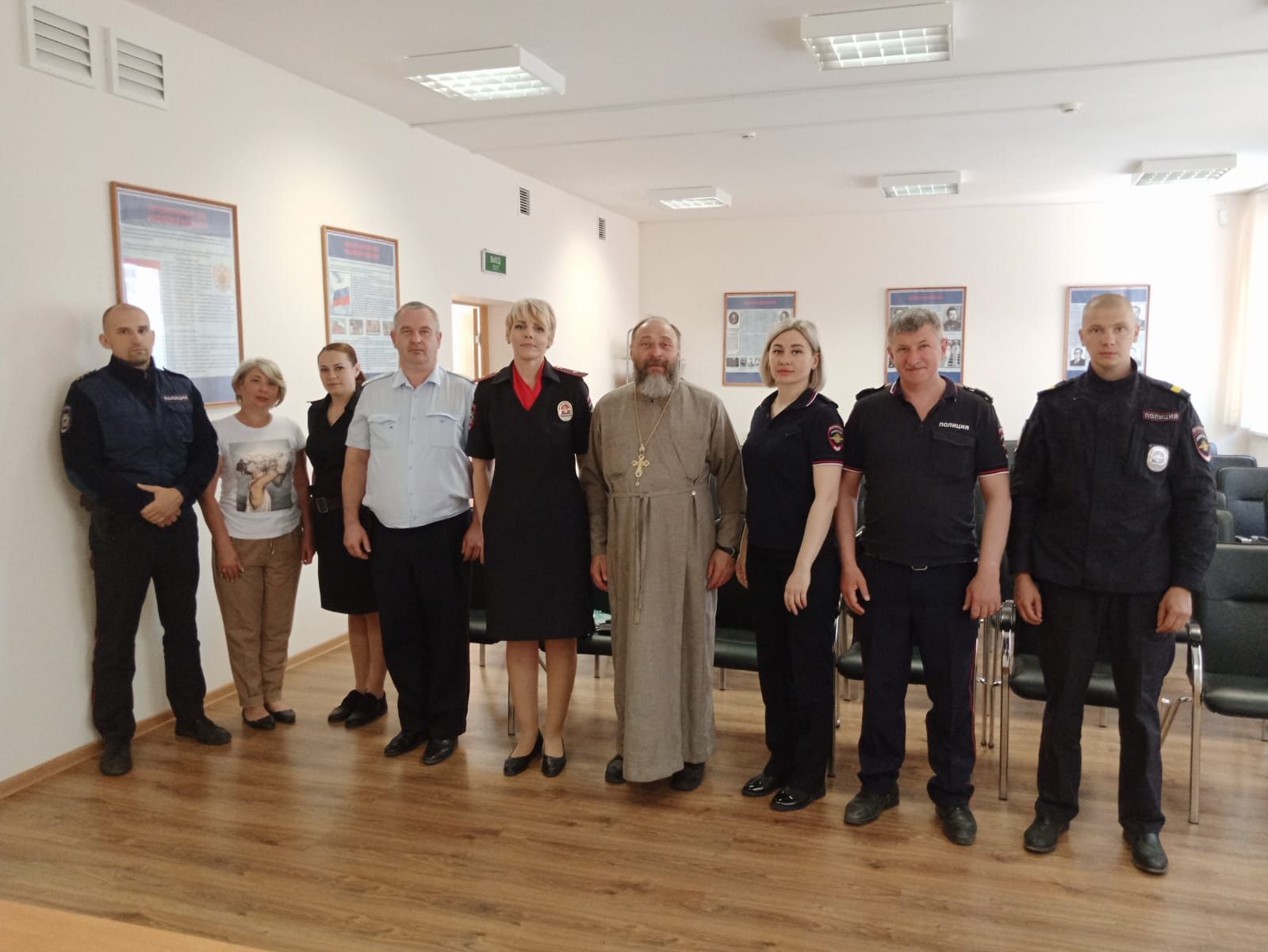 Молебен и духовная беседа в отделе полиции Электрогорска