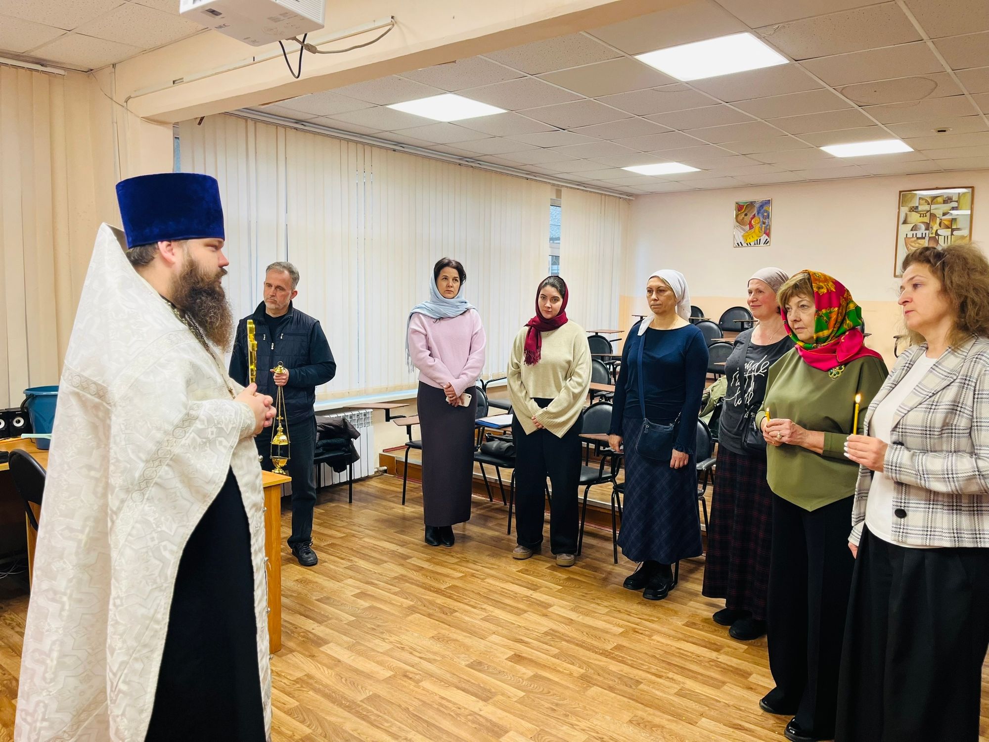 Освящение первого корпуса Гимназии в Павловском Посаде