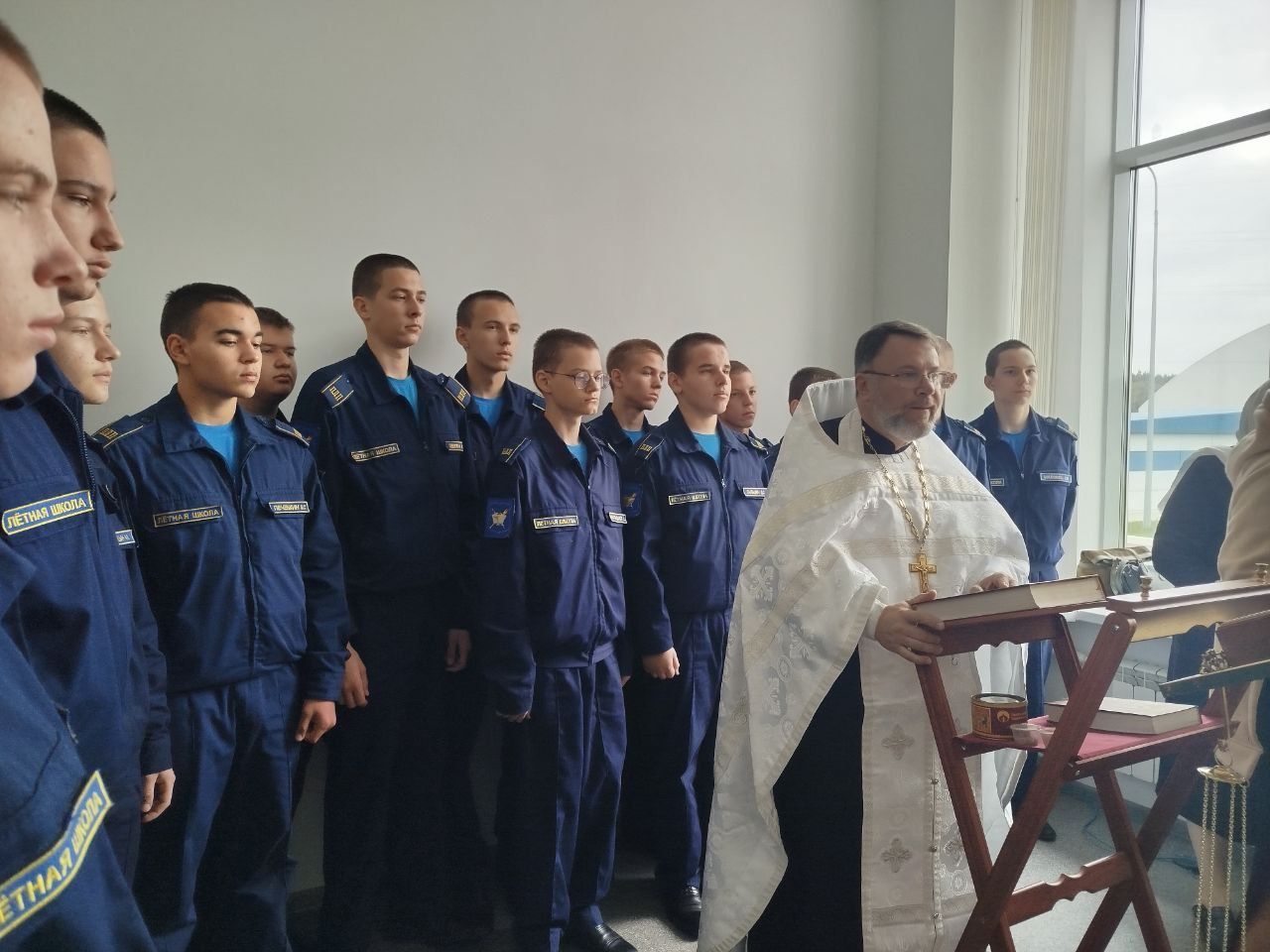 Молебен в кадетской школе-интернате города Фрязино