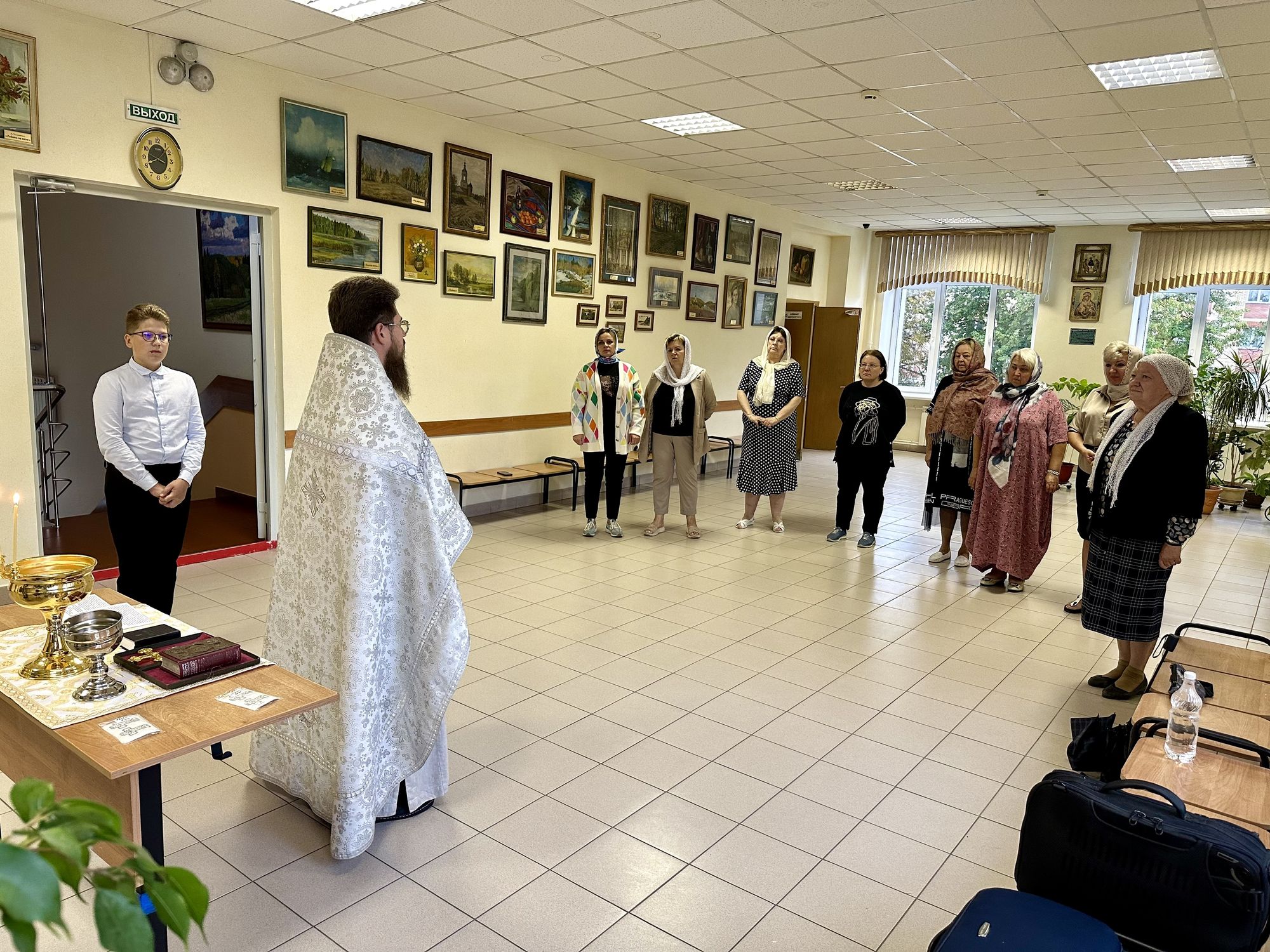 Освящение школы №3 города Фрязино