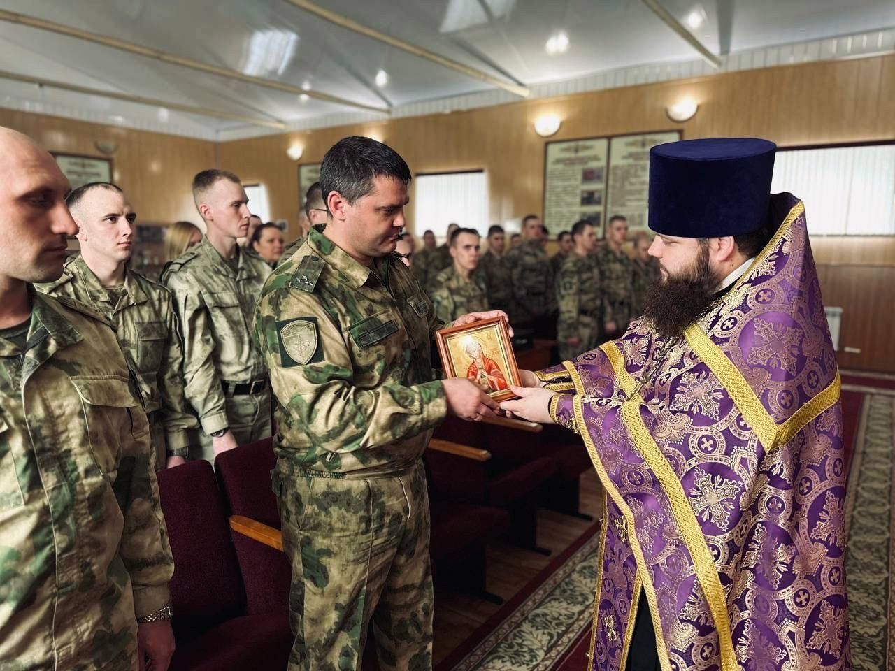 Освящение воинской части в Электрогорске