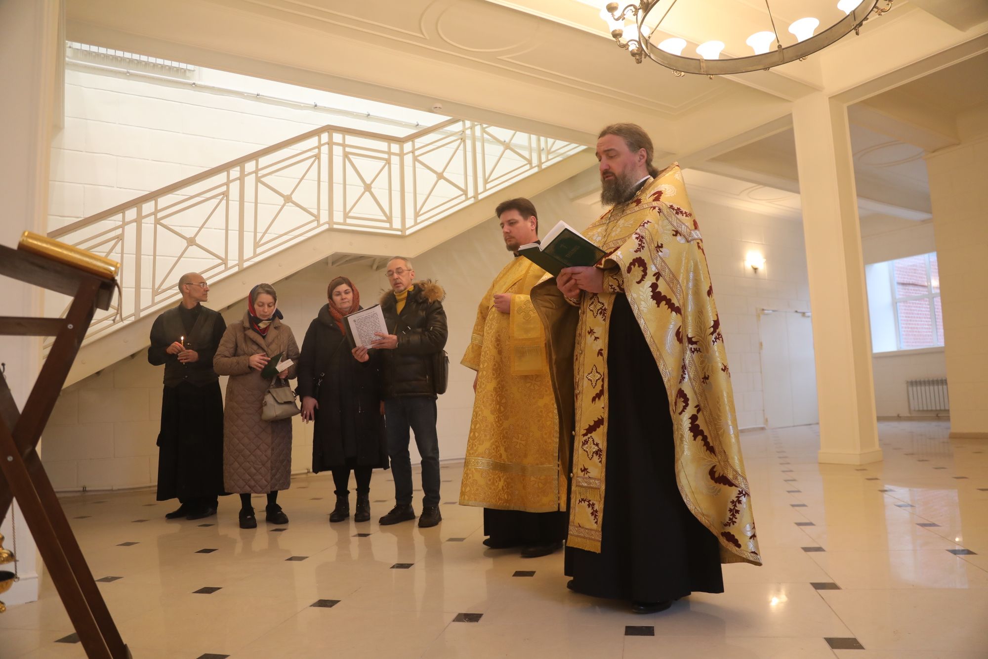 Освящение здания бывшей фабрики Глуховской мануфактуры в Ногинске