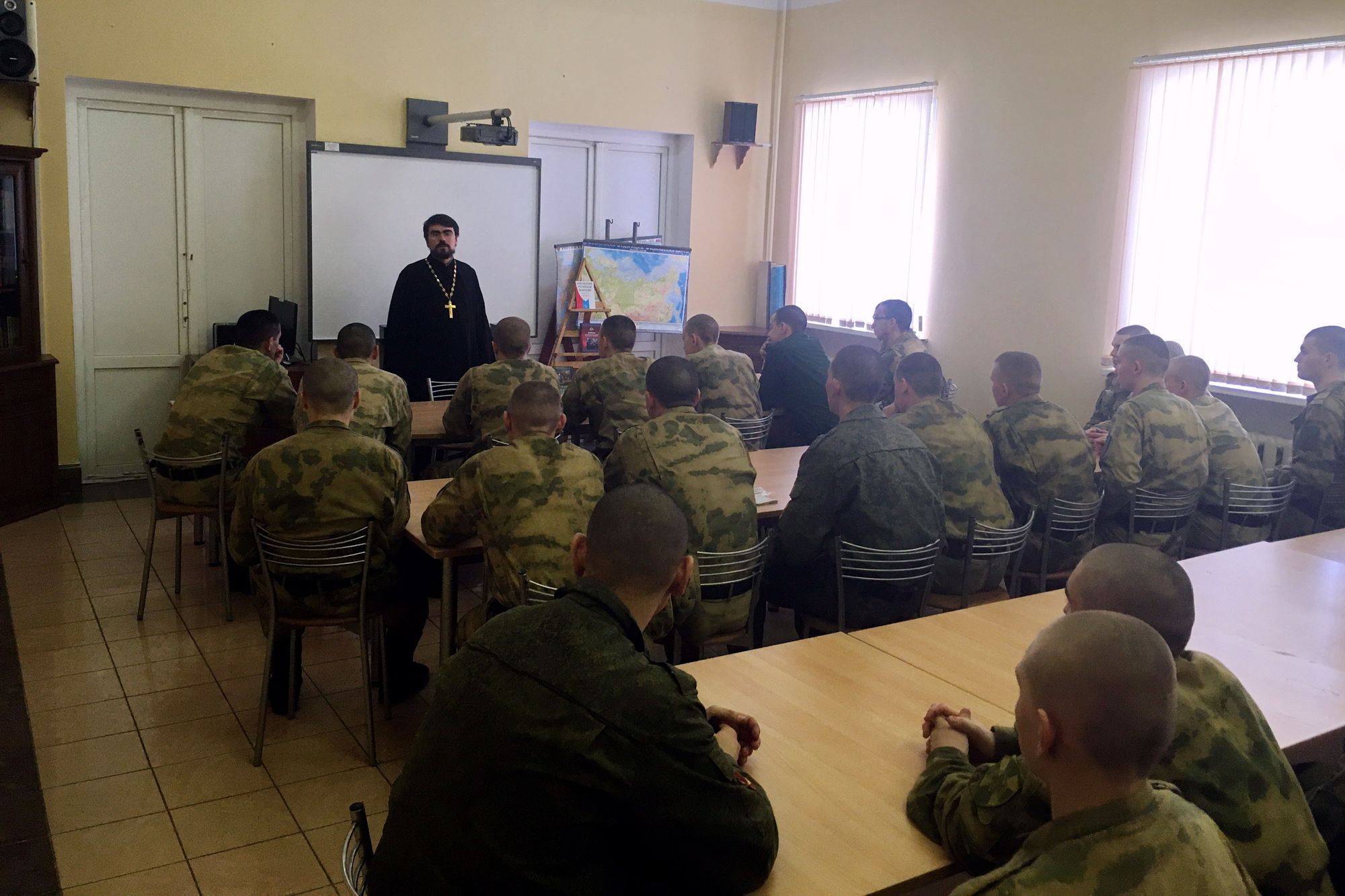 Беседа в воинской части в Балашихе