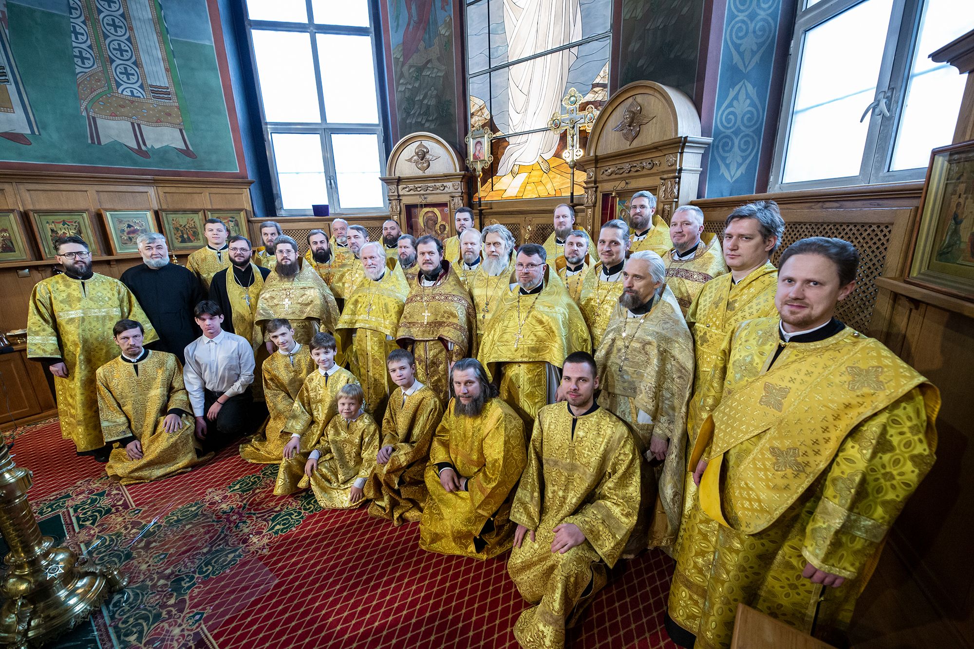 Соборное богослужение в Троицком соборе города Щёлково