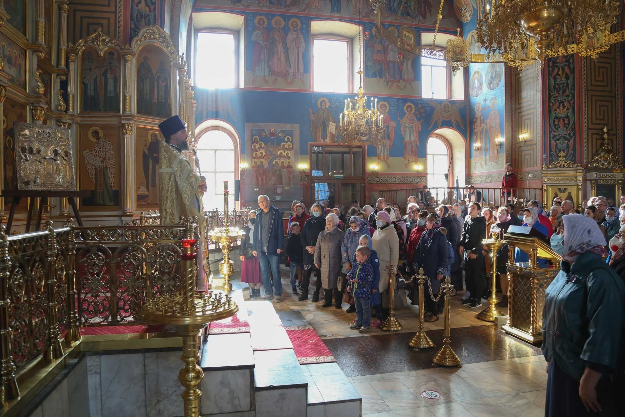 Освящение образа «Явление Пресвятой Богородицы преподобному Сергию» в Богоявленском соборе Ногинска