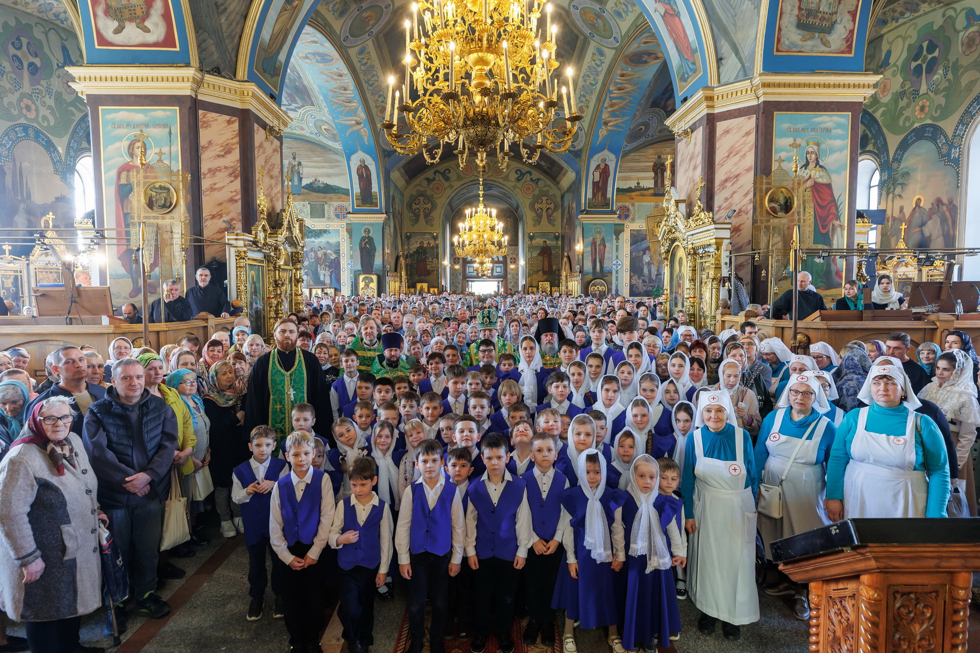 Архиерейское богослужение в Богородицерождественском соборе Орехово-Зуева