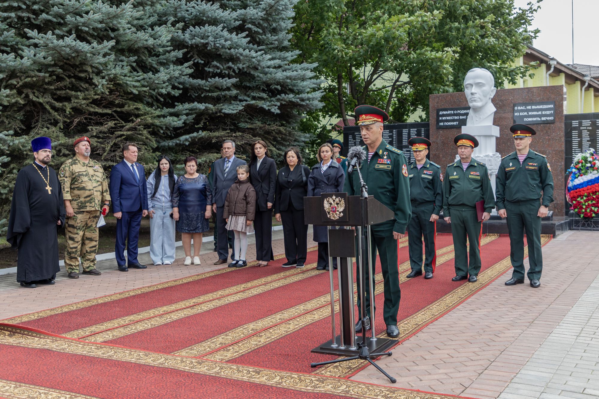 Открытие стел Героям России в Центре инженерно-технического обеспечения войск национальной гвардии