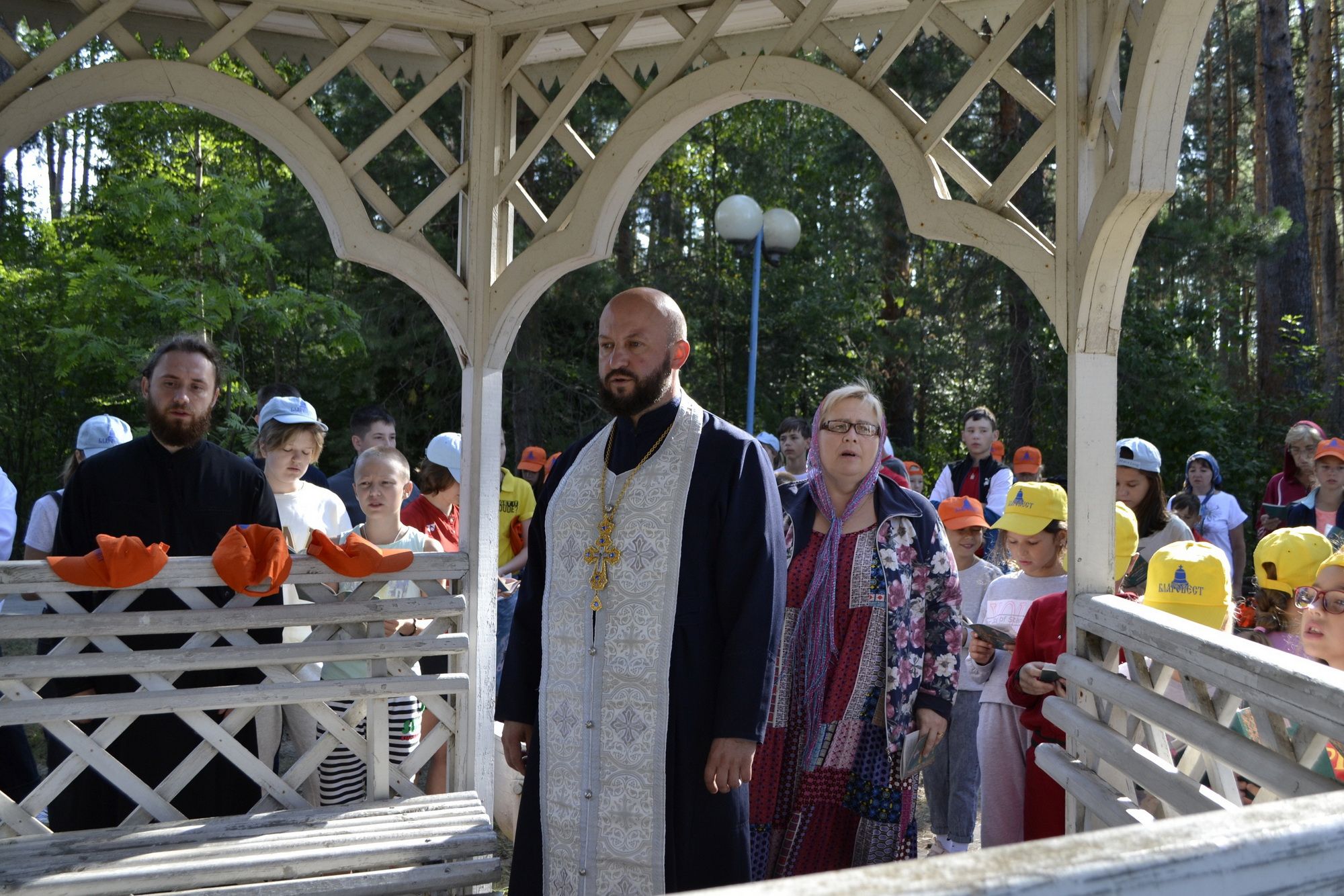 Завершение смены в православном паломническом детском лагере «Благовест»