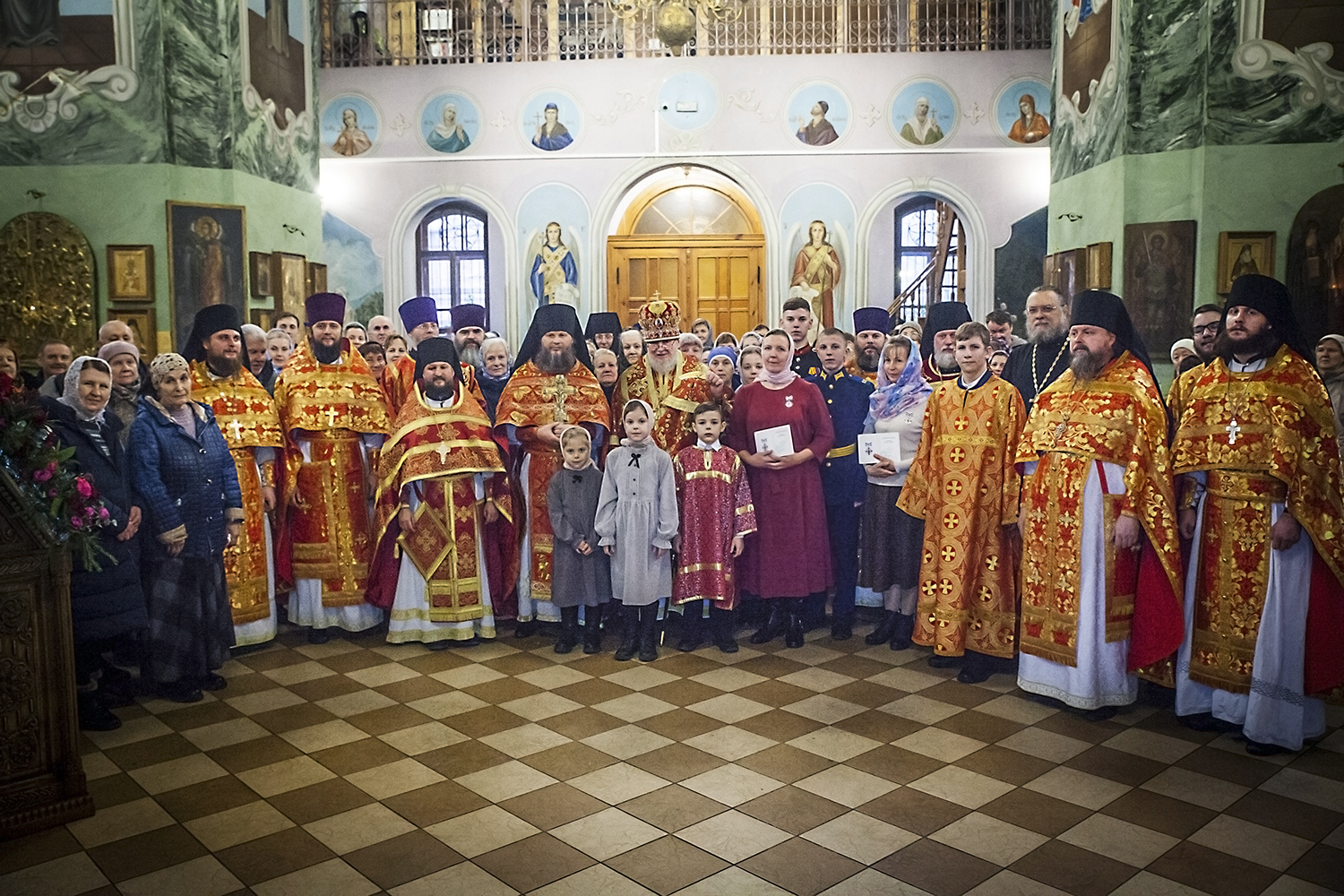 Архиерейское богослужение в Гуслицком монастыре 
