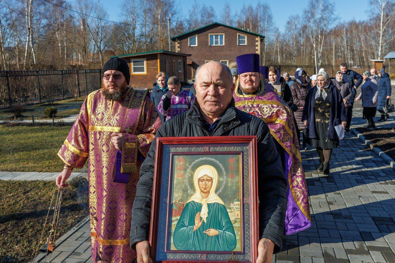Престольный праздник в храме святой блаженной Матроны Московской посёлка Верея
