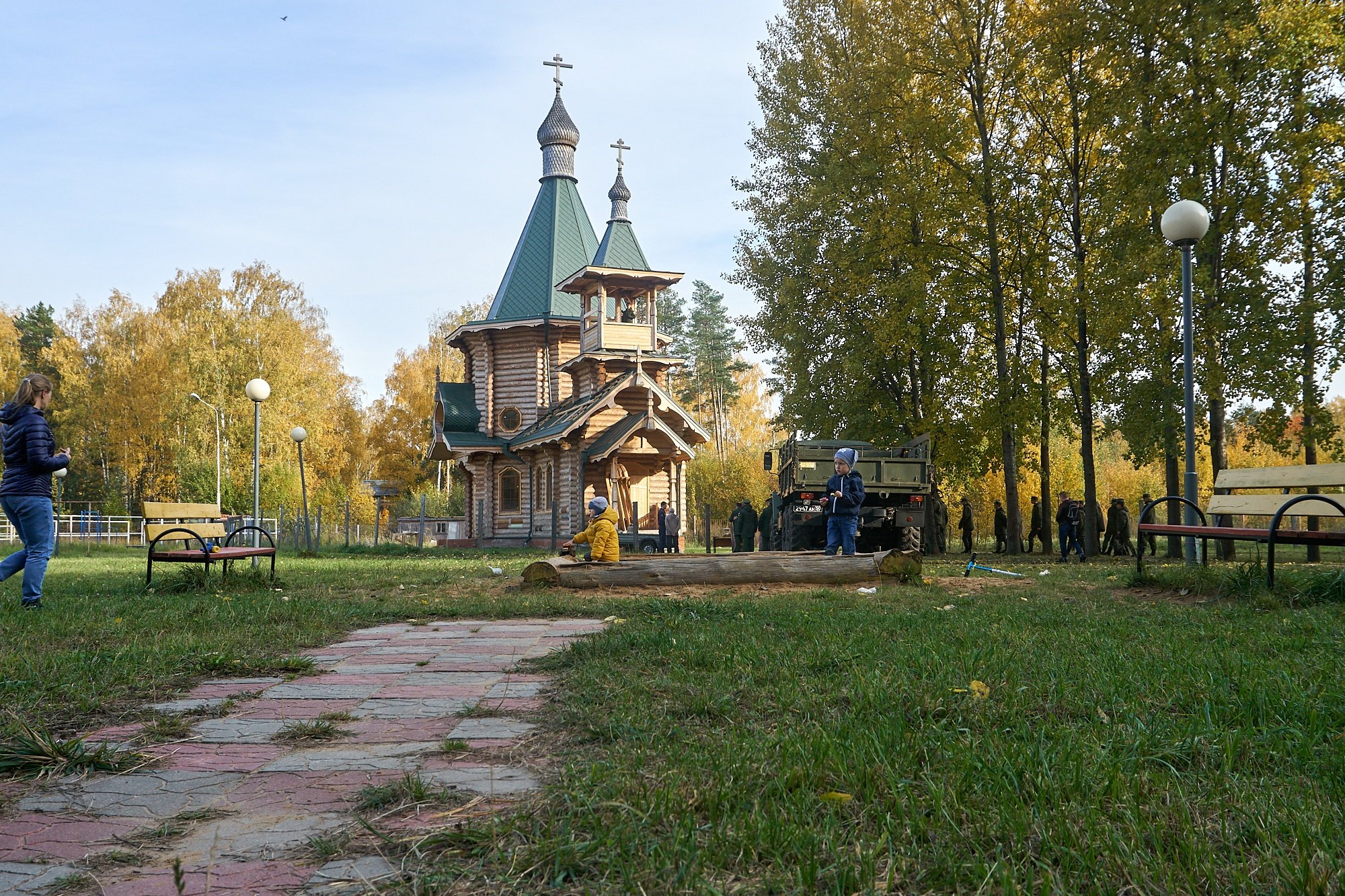 Освящение колоколов для Георгиевского храма поселка Загорянский