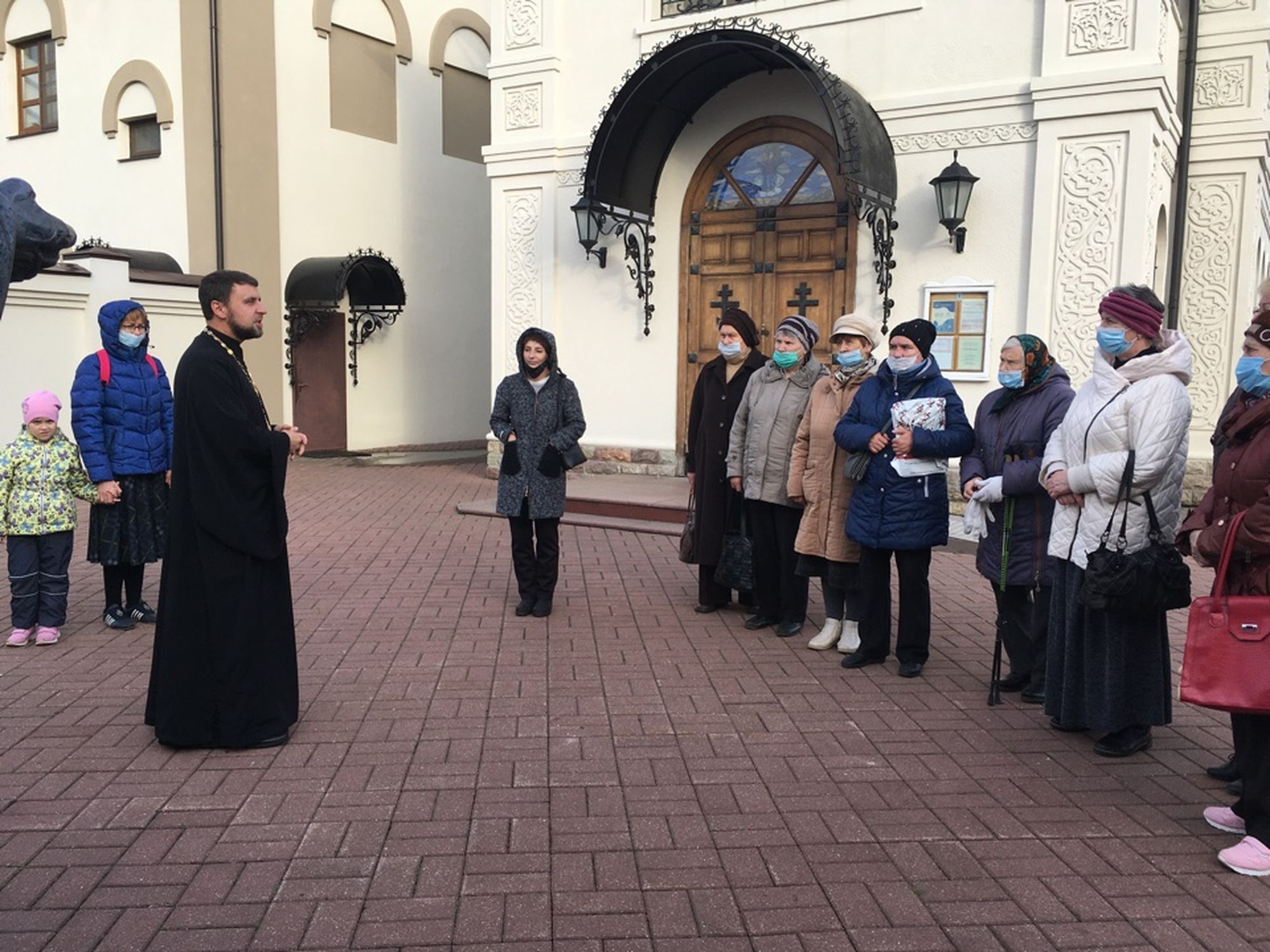 Члены клуба «Преображение» в храме иконы Божией Матери «Спорительница хлебов» г. Щелково