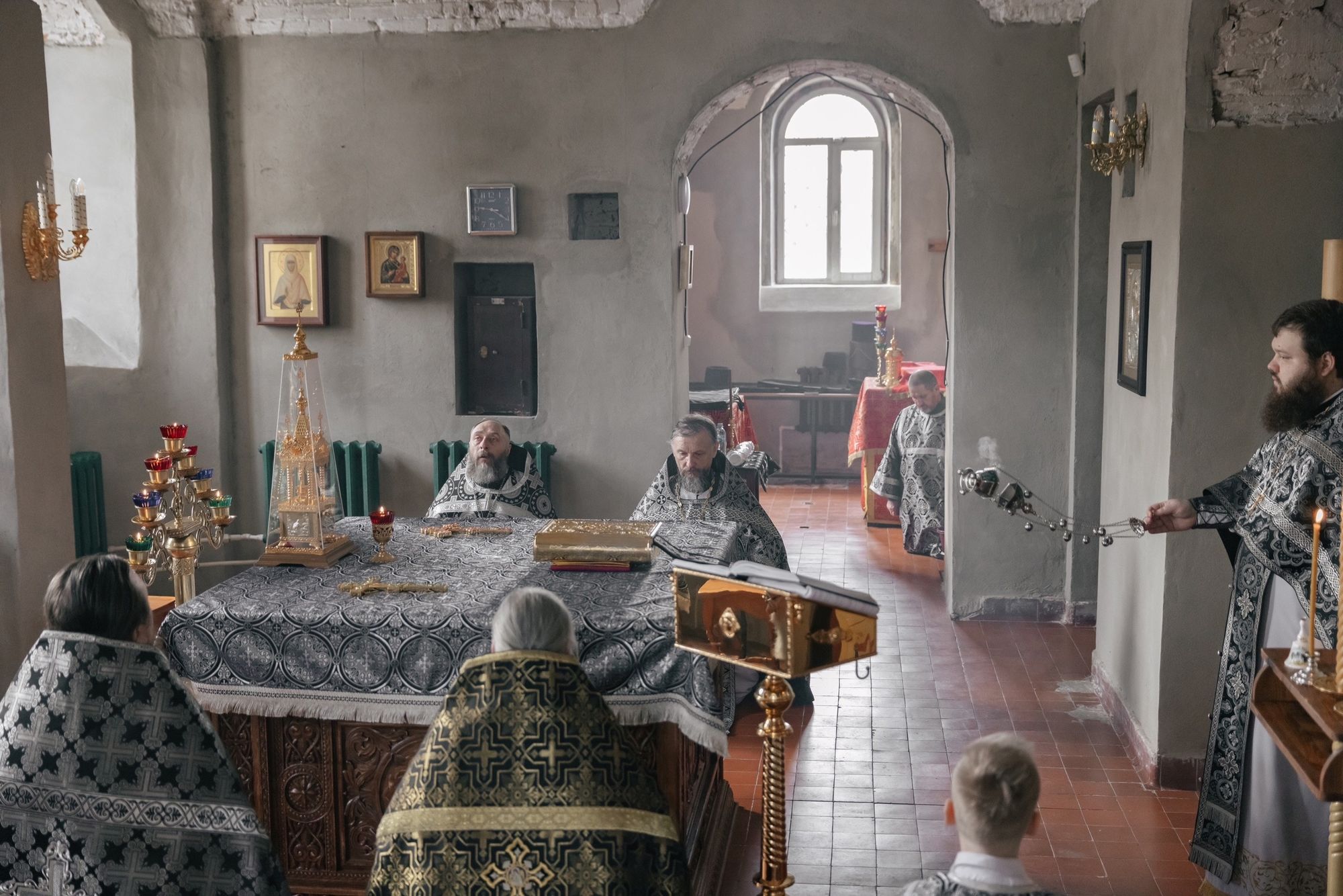 Литургия Преждеосвященных Даров в Троицком храме деревни Аверкиево