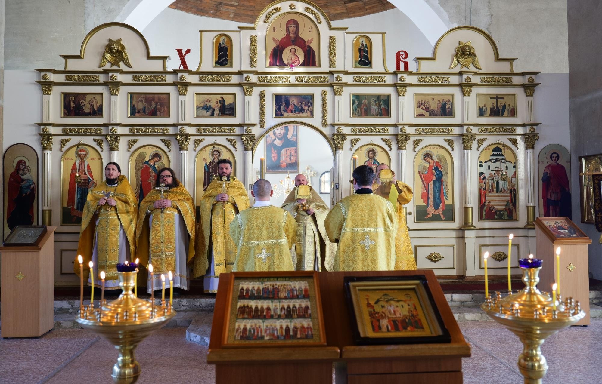 Освящение иконостаса в Крестовоздвиженском храме г. Орехово-Зуево