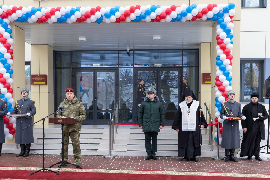 Открытие нового административного корпуса главного госпиталя Росгвардии