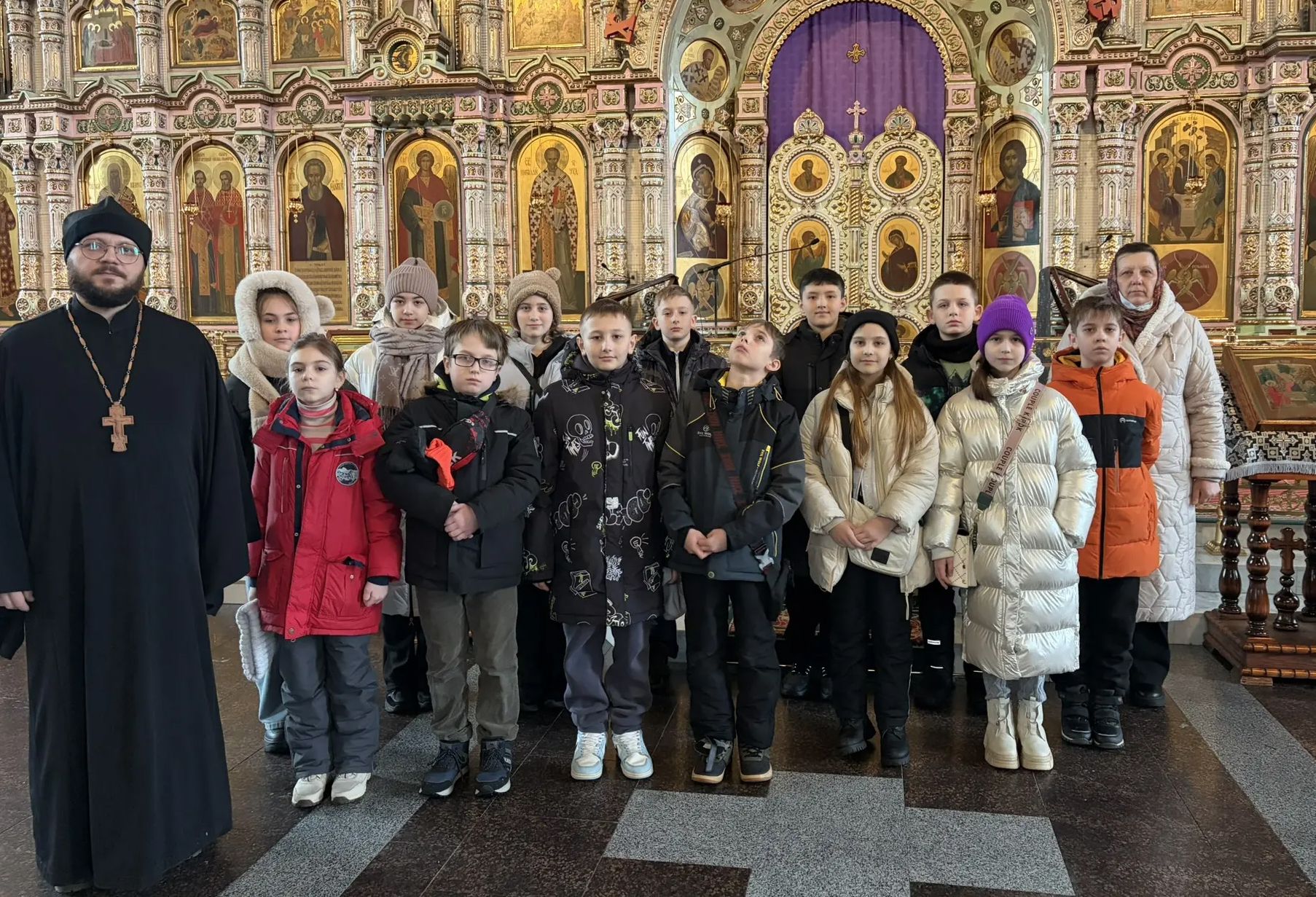 Экскурсия для школьников в Троицком соборе города Щёлково
