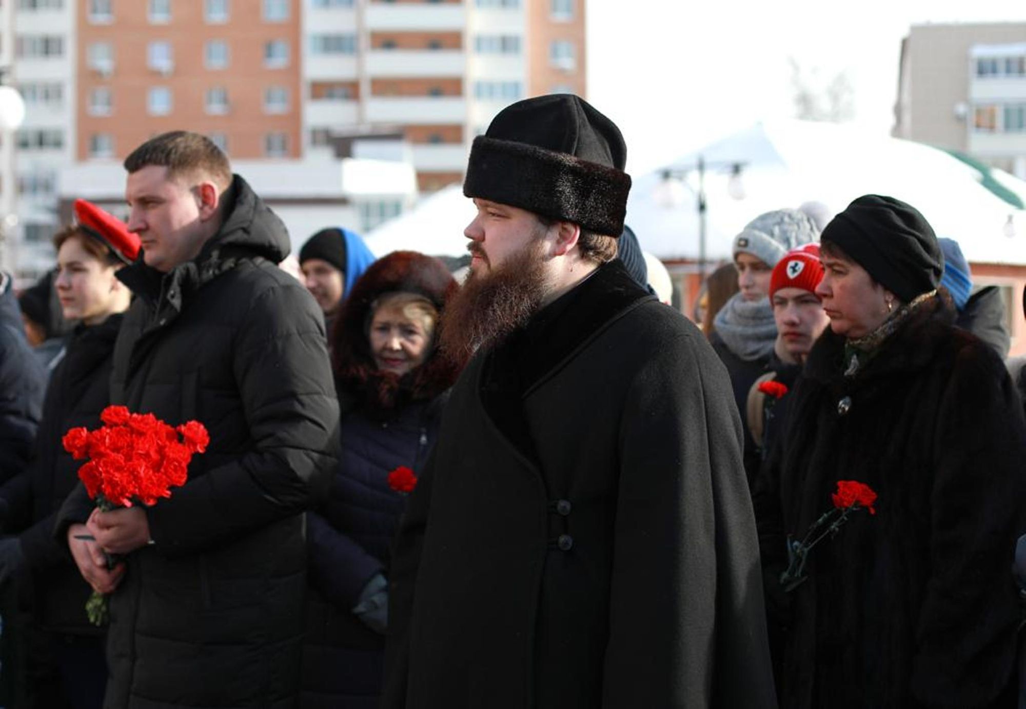 Митинг в честь Дня защитника Отечества в Павловском Посаде