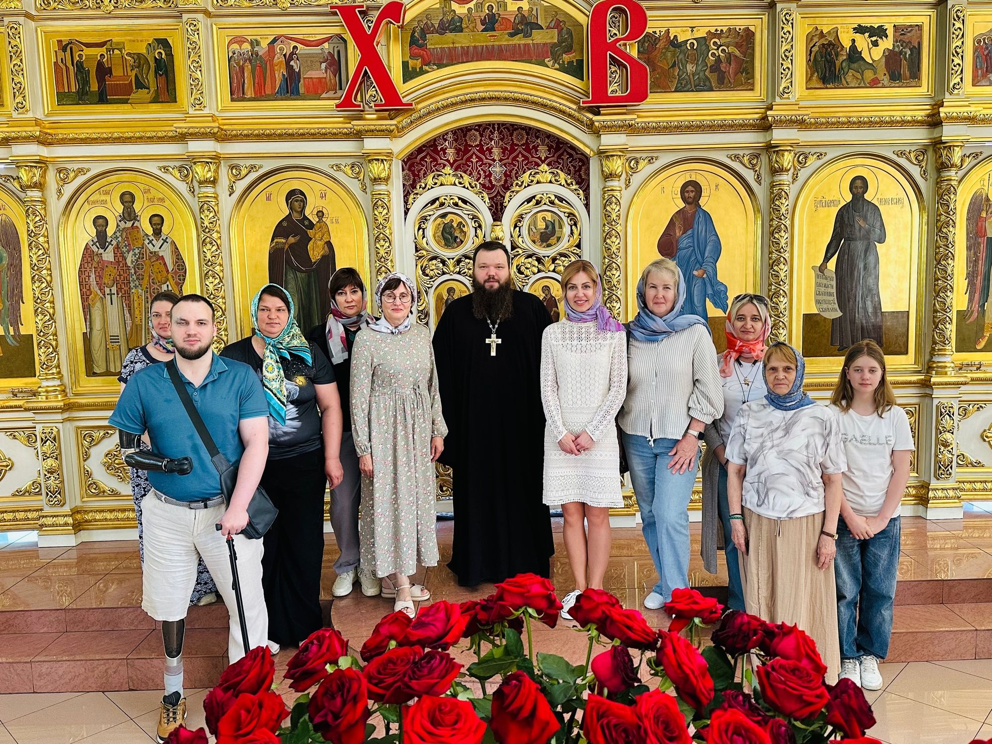 Встреча с членами Ассоциации ветеранов СВО из Звёздного городка и Женского клуба СВО в Казанском храме города Павловский Посад