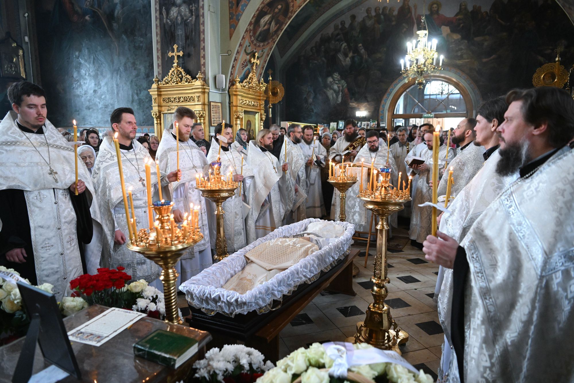 Отпевание священника Андрея Беленкова