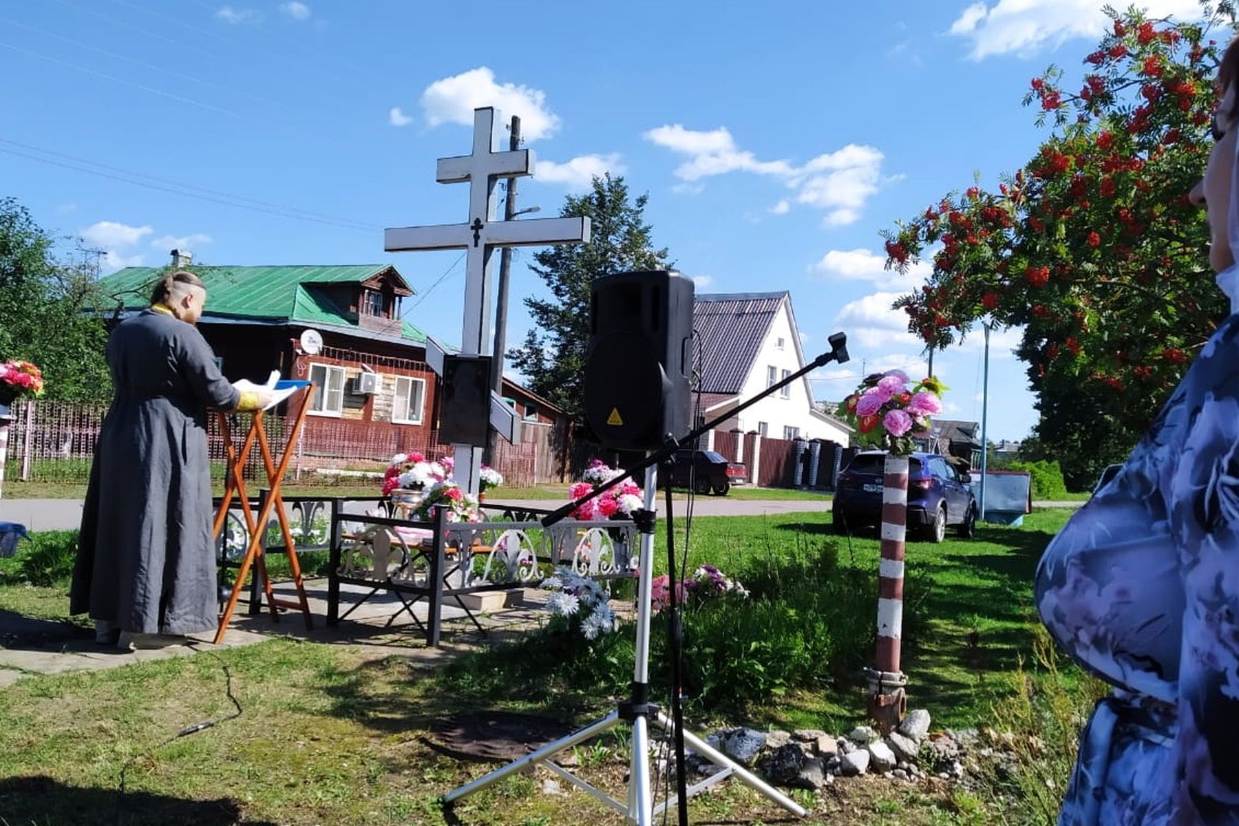 Молебен в деревне Малое Кишнево